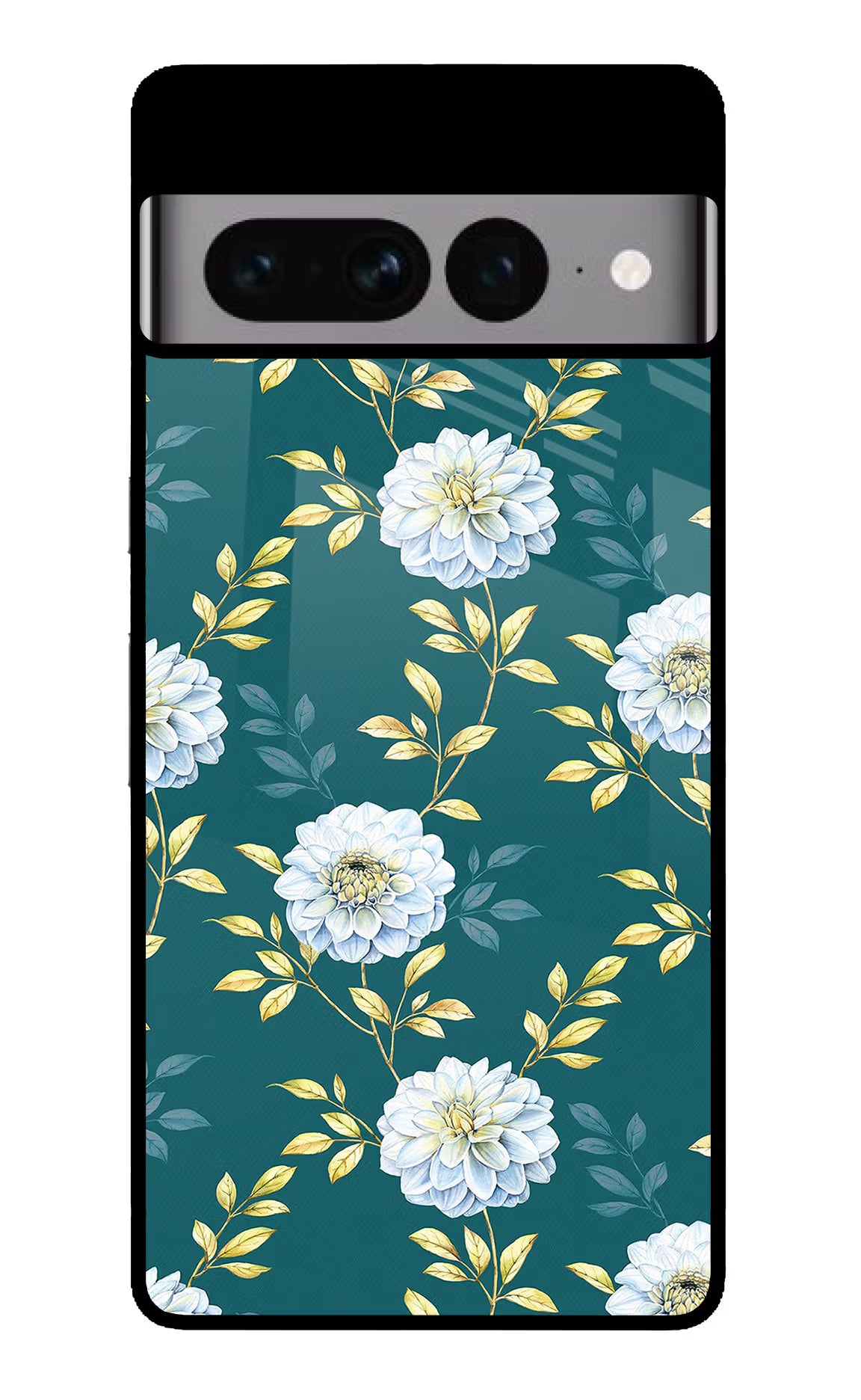 Flowers Google Pixel 7 Pro Back Cover - Flowers Google Pixel 7 Pro Glass Case Back Cover by Casekaro Flowers Google Pixel 7 Pro Glass Case Back Cover by Casekaro