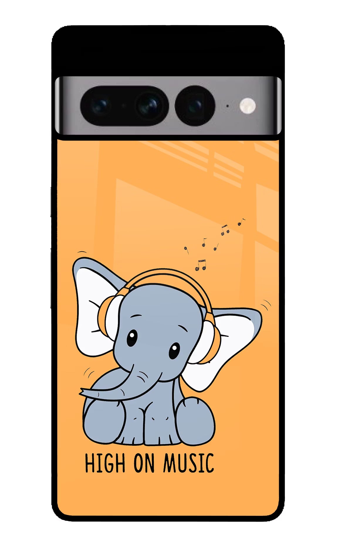 High On Music Google Pixel 7 Pro Back Cover - High On Music Google Pixel 7 Pro Glass Case Back Cover by Casekaro High On Music Google Pixel 7 Pro Glass Case Back Cover by Casekaro