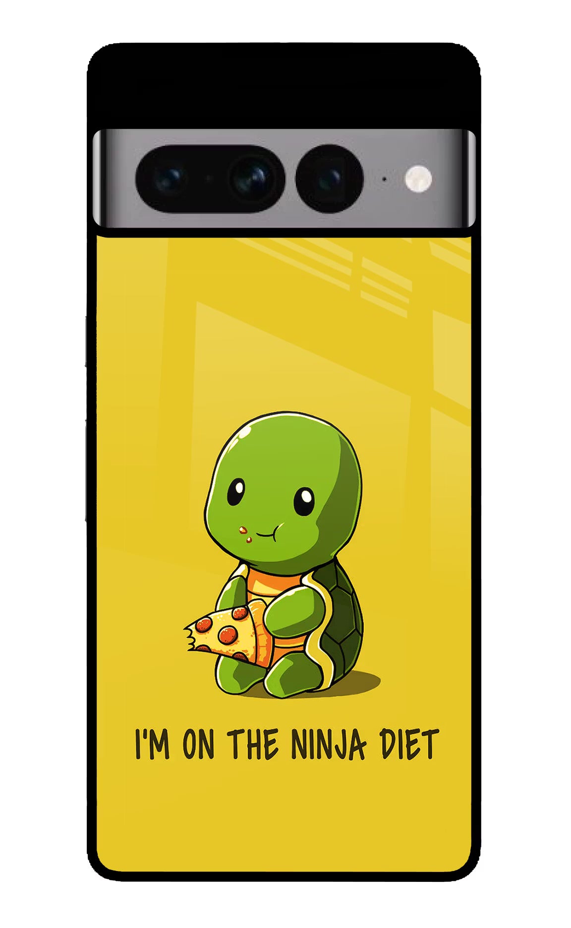 I'm on Ninja Diet Google Pixel 7 Pro Back Cover - I'm on Ninja Diet Google Pixel 7 Pro Glass Case Back Cover by Casekaro I'm on Ninja Diet Google Pixel 7 Pro Glass Case Back Cover by Casekaro