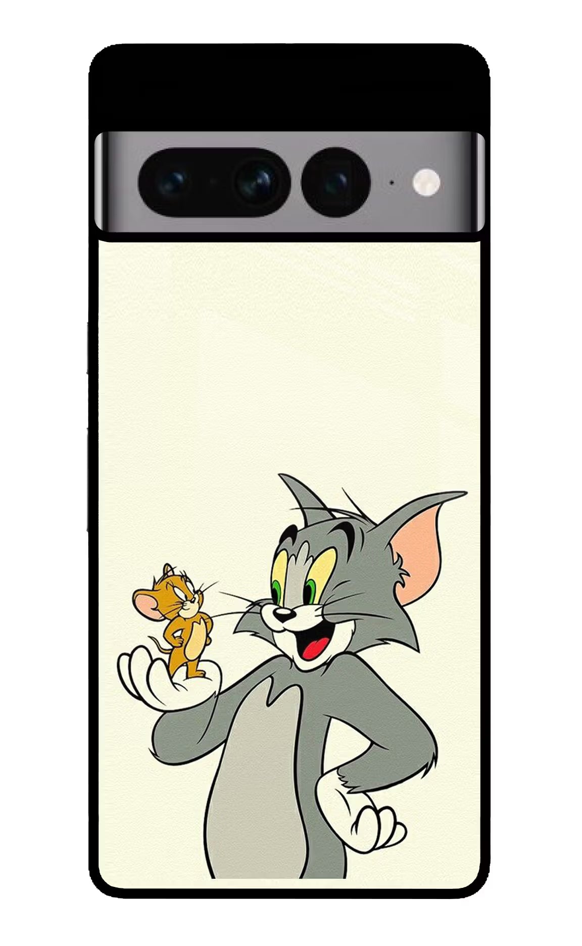 Tom & Jerry Google Pixel 7 Pro Back Cover - Tom & Jerry Google Pixel 7 Pro Glass Case Back Cover by Casekaro Tom & Jerry Google Pixel 7 Pro Glass Case Back Cover by Casekaro