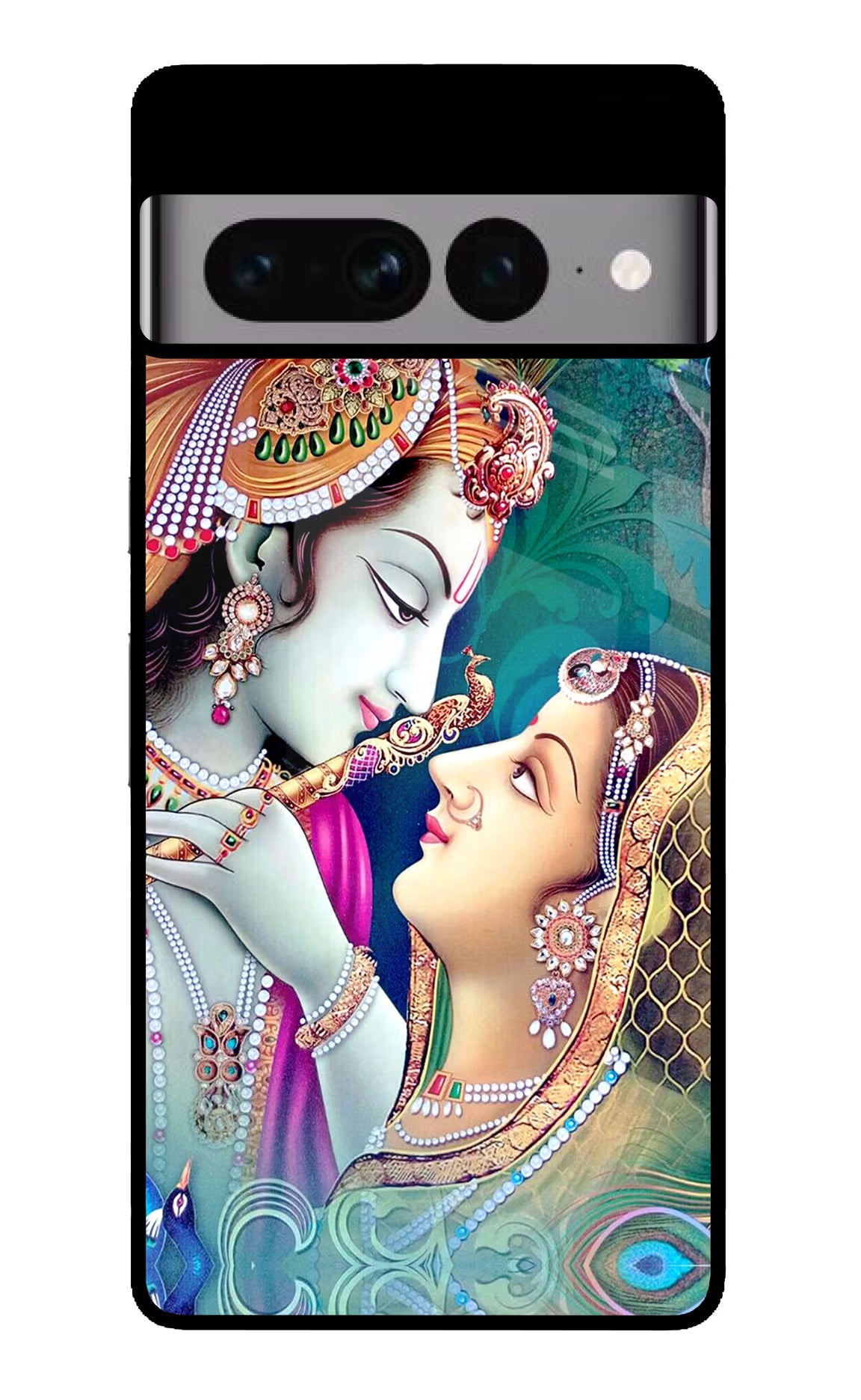 Lord Radha Krishna Google Pixel 7 Pro Back Cover - Lord Radha Krishna Google Pixel 7 Pro Glass Case Back Cover by Casekaro Lord Radha Krishna Google Pixel 7 Pro Glass Case Back Cover by Casekaro