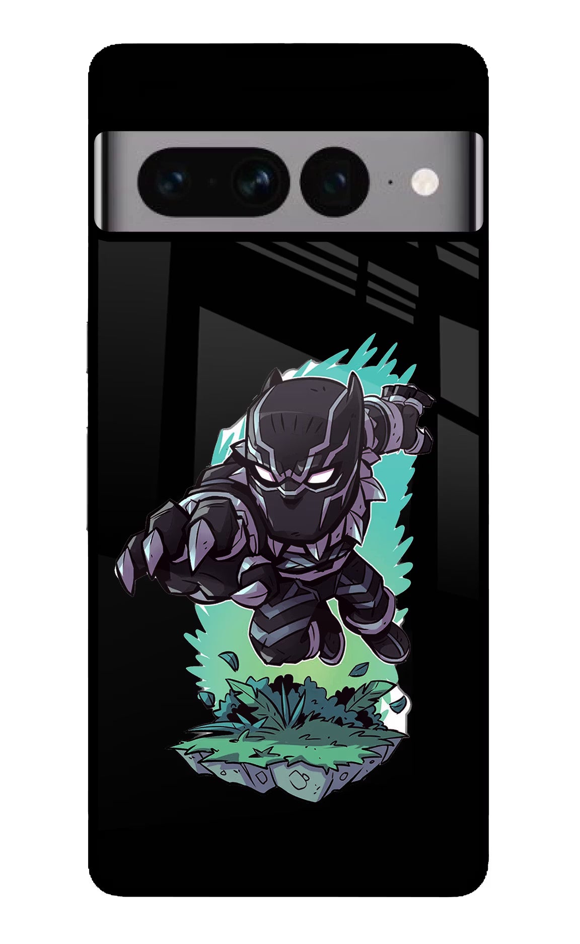 Black Panther Google Pixel 7 Pro Back Cover - Black Panther Google Pixel 7 Pro Glass Case Back Cover by Casekaro Black Panther Google Pixel 7 Pro Glass Case Back Cover by Casekaro