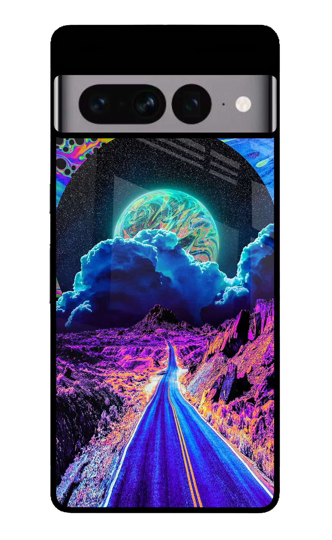 Psychedelic Painting Google Pixel 7 Pro Glass Case - Psychedelic Painting Google Pixel 7 Pro Glass Case Psychedelic Painting Google Pixel 7 Pro Glass Case