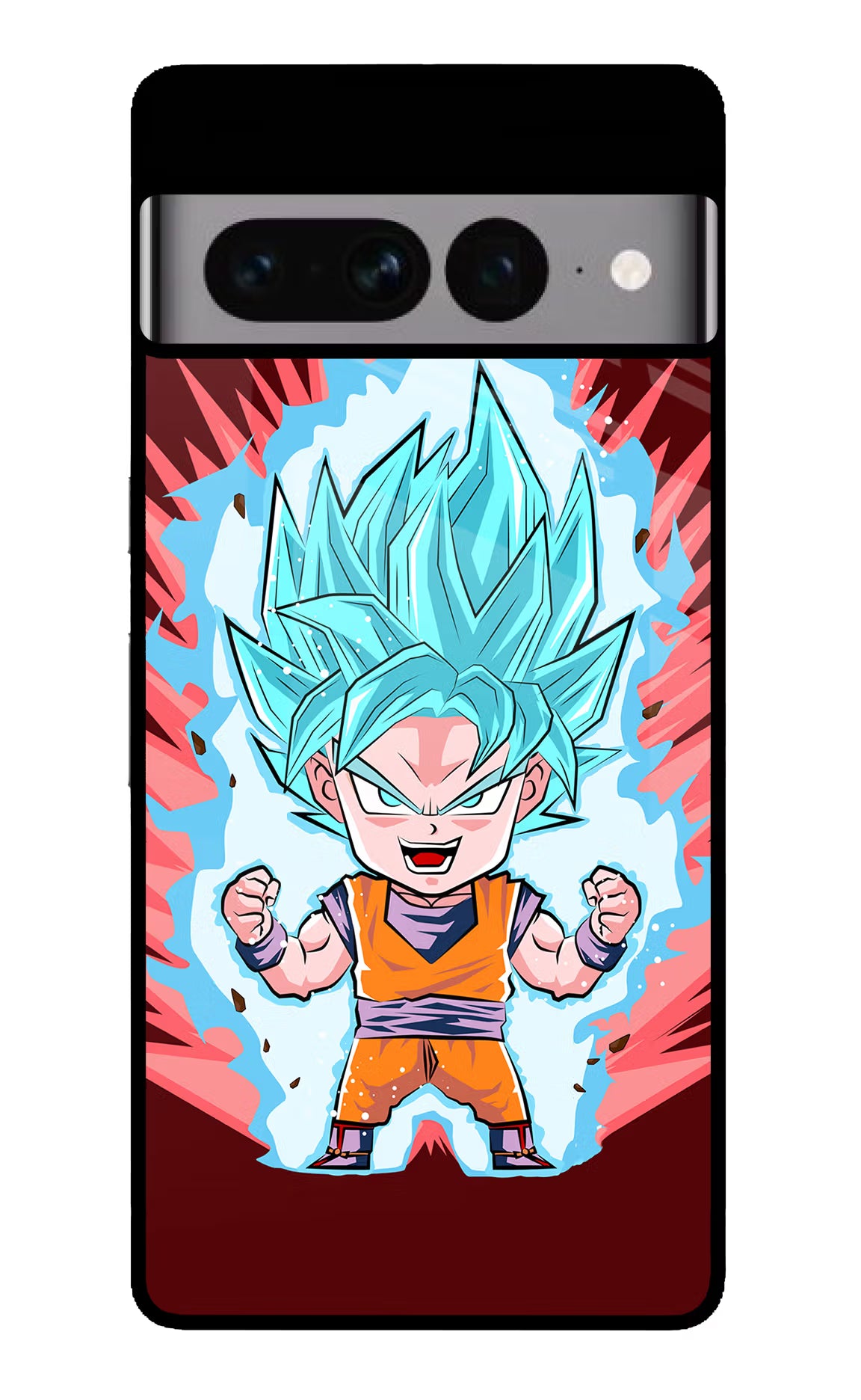 Goku Little Google Pixel 7 Pro Back Cover - Goku Little Google Pixel 7 Pro Glass Case Back Cover by Casekaro Goku Little Google Pixel 7 Pro Glass Case Back Cover by Casekaro