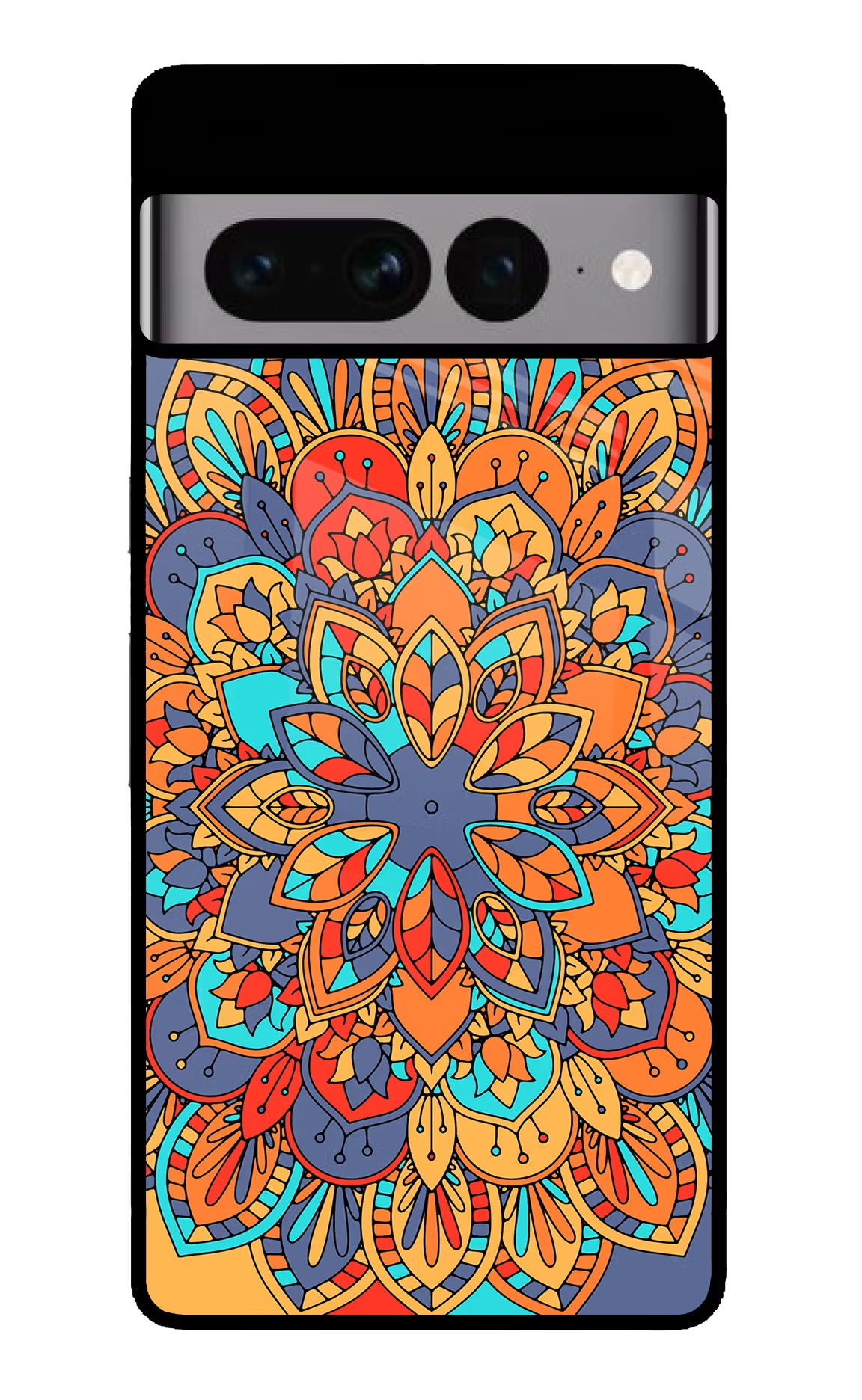 Color Mandala Google Pixel 7 Pro Glass Case - Color Mandala Google Pixel 7 Pro Glass Case Color Mandala Google Pixel 7 Pro Glass Case
