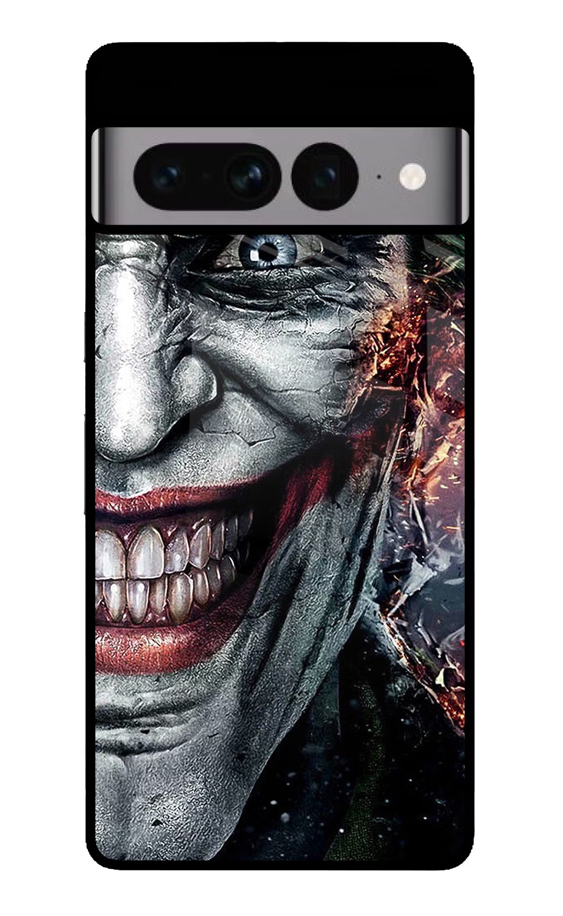 Joker Cam Google Pixel 7 Pro Back Cover - Joker Cam Google Pixel 7 Pro Glass Case Back Cover by Casekaro Joker Cam Google Pixel 7 Pro Glass Case Back Cover by Casekaro