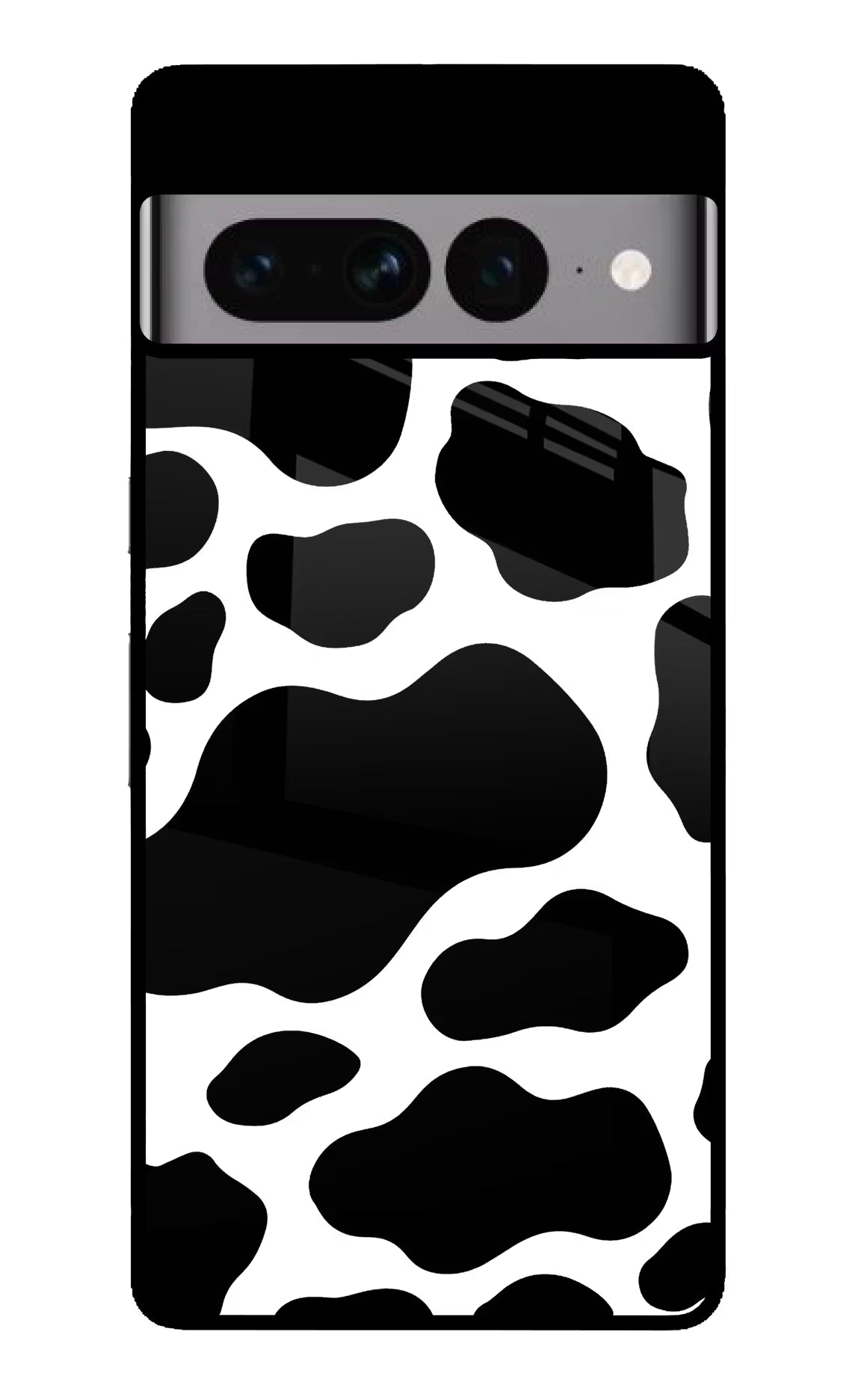 Cow Spots Google Pixel 7 Pro Back Cover - Cow Spots Google Pixel 7 Pro Glass Case Back Cover by Casekaro Cow Spots Google Pixel 7 Pro Glass Case Back Cover by Casekaro