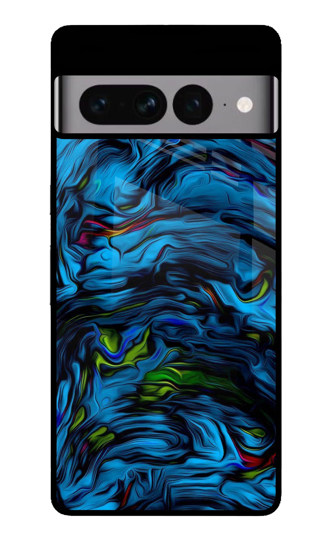 Dark Blue Abstract Google Pixel 7 Pro Glass Case - Dark Blue Abstract Google Pixel 7 Pro Glass Case Dark Blue Abstract Google Pixel 7 Pro Glass Case