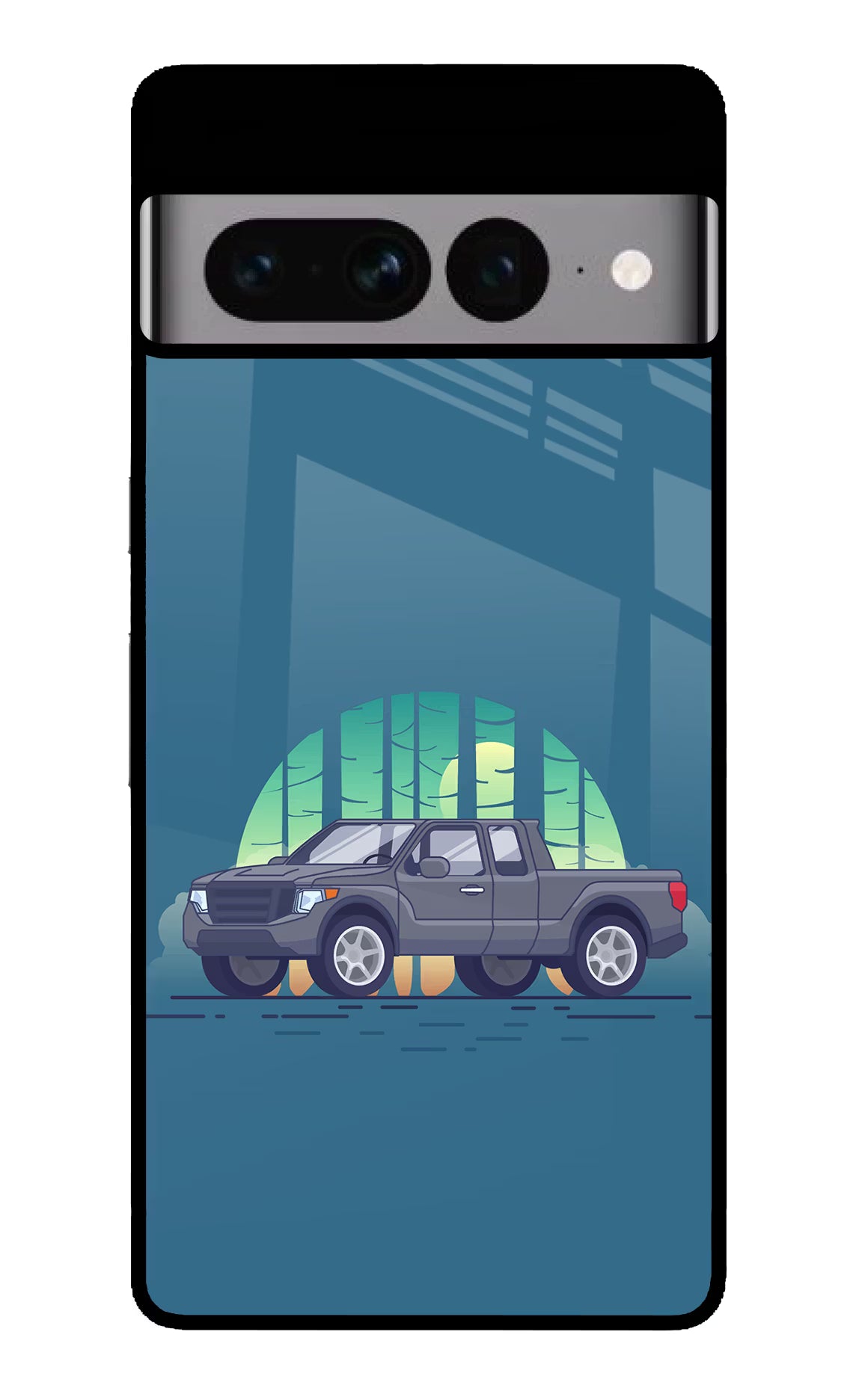 Retro Garage Vibe Google Pixel 7 Pro Glass Case - Retro Garage Vibe Google Pixel 7 Pro Glass Case Retro Garage Vibe Google Pixel 7 Pro Glass Case
