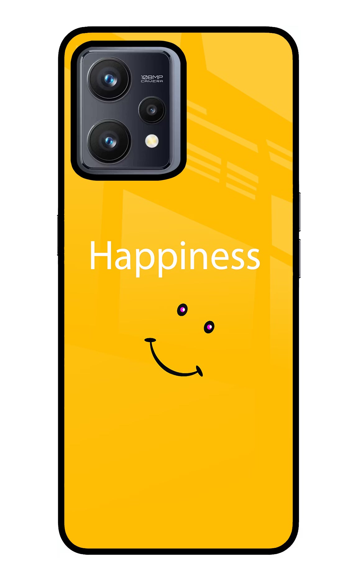 Happiness With Smiley Realme 9 4G Back Cover - Happiness With Smiley Realme 9 4G Glass Case Back Cover by Casekaro Happiness With Smiley Realme 9 4G Glass Case Back Cover by Casekaro