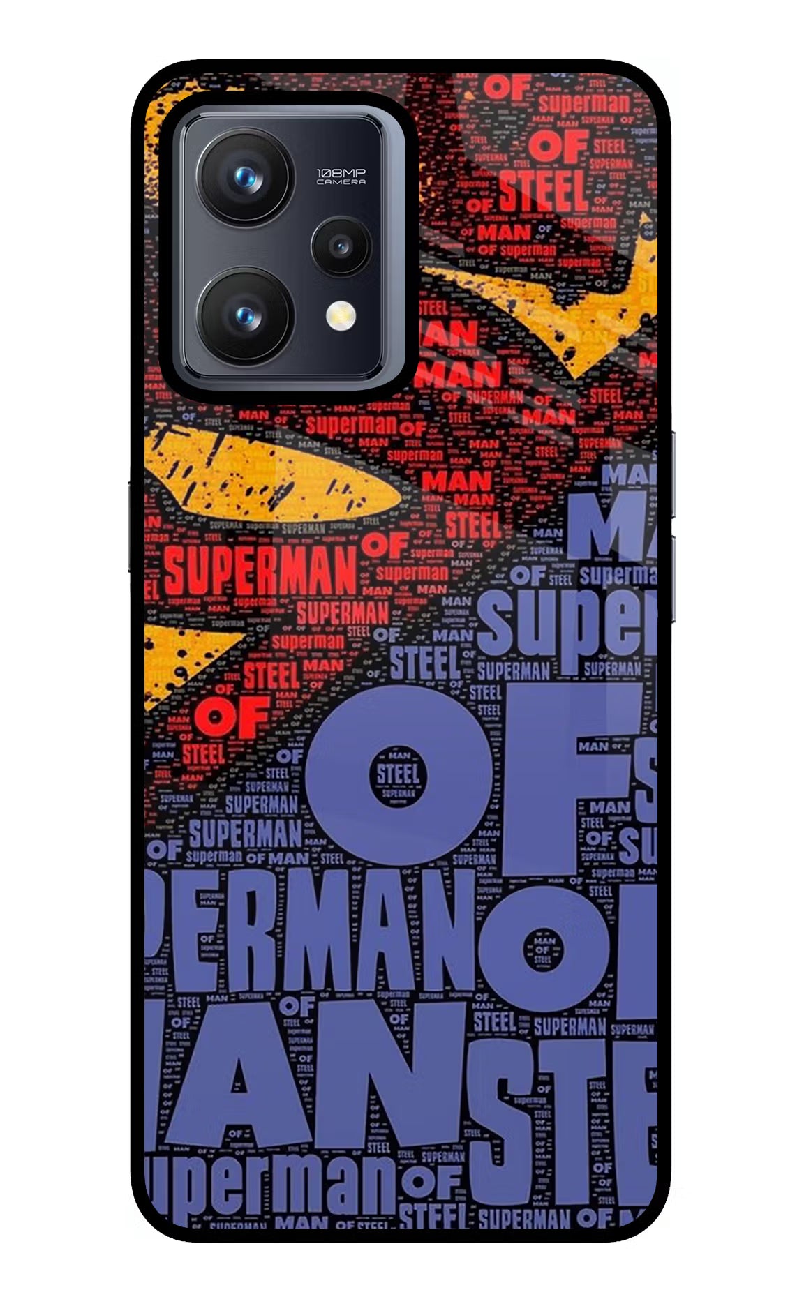 Superman Realme 9 4G Glass Case - Superman Realme 9 4G Glass Case Superman Realme 9 4G Glass Case