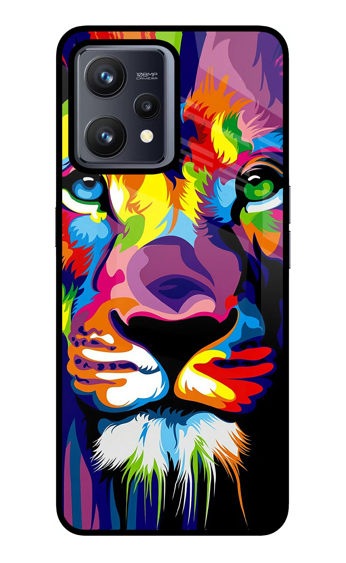 Lion Realme 9 4G Back Cover - Lion Realme 9 4G Glass Case Back Cover by Casekaro Lion Realme 9 4G Glass Case Back Cover by Casekaro