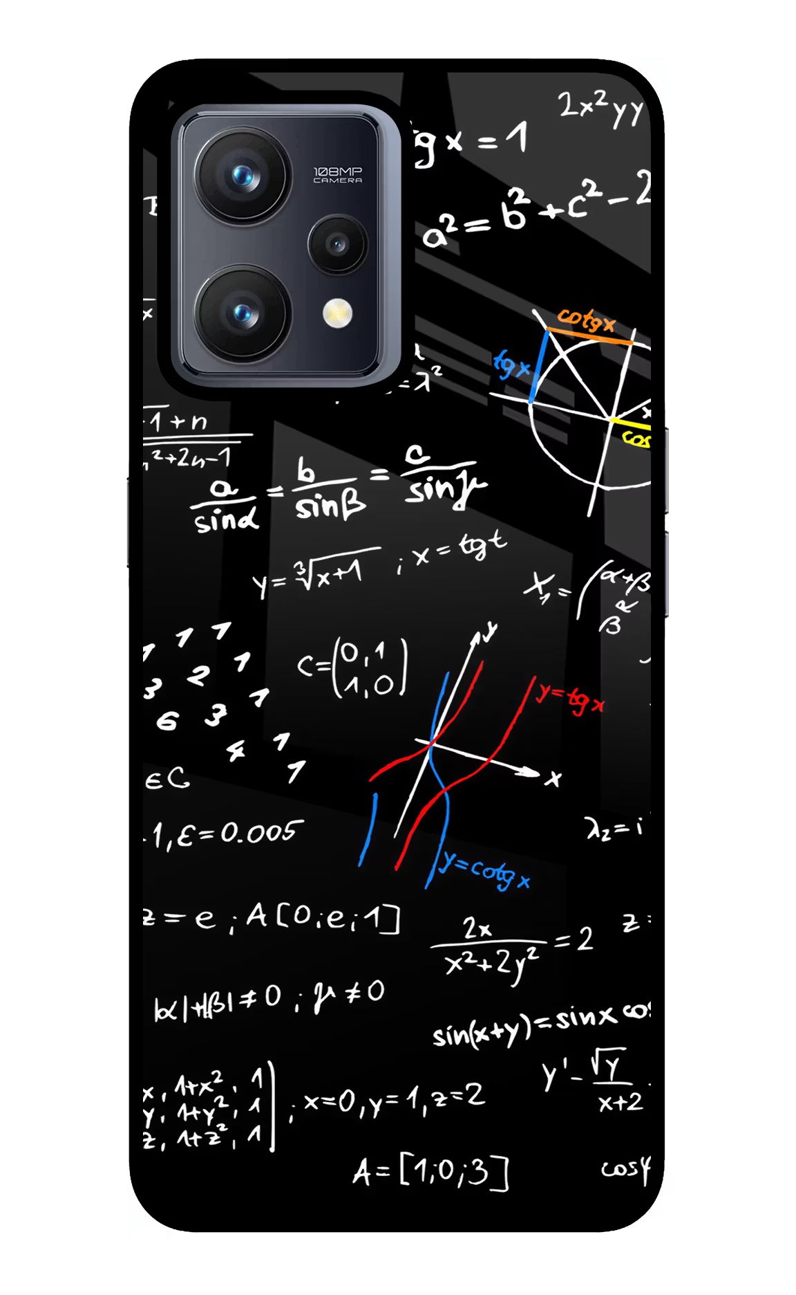 Mathematics Formula Realme 9 4G Back Cover - Mathematics Formula Realme 9 4G Glass Case Back Cover by Casekaro Mathematics Formula Realme 9 4G Glass Case Back Cover by Casekaro