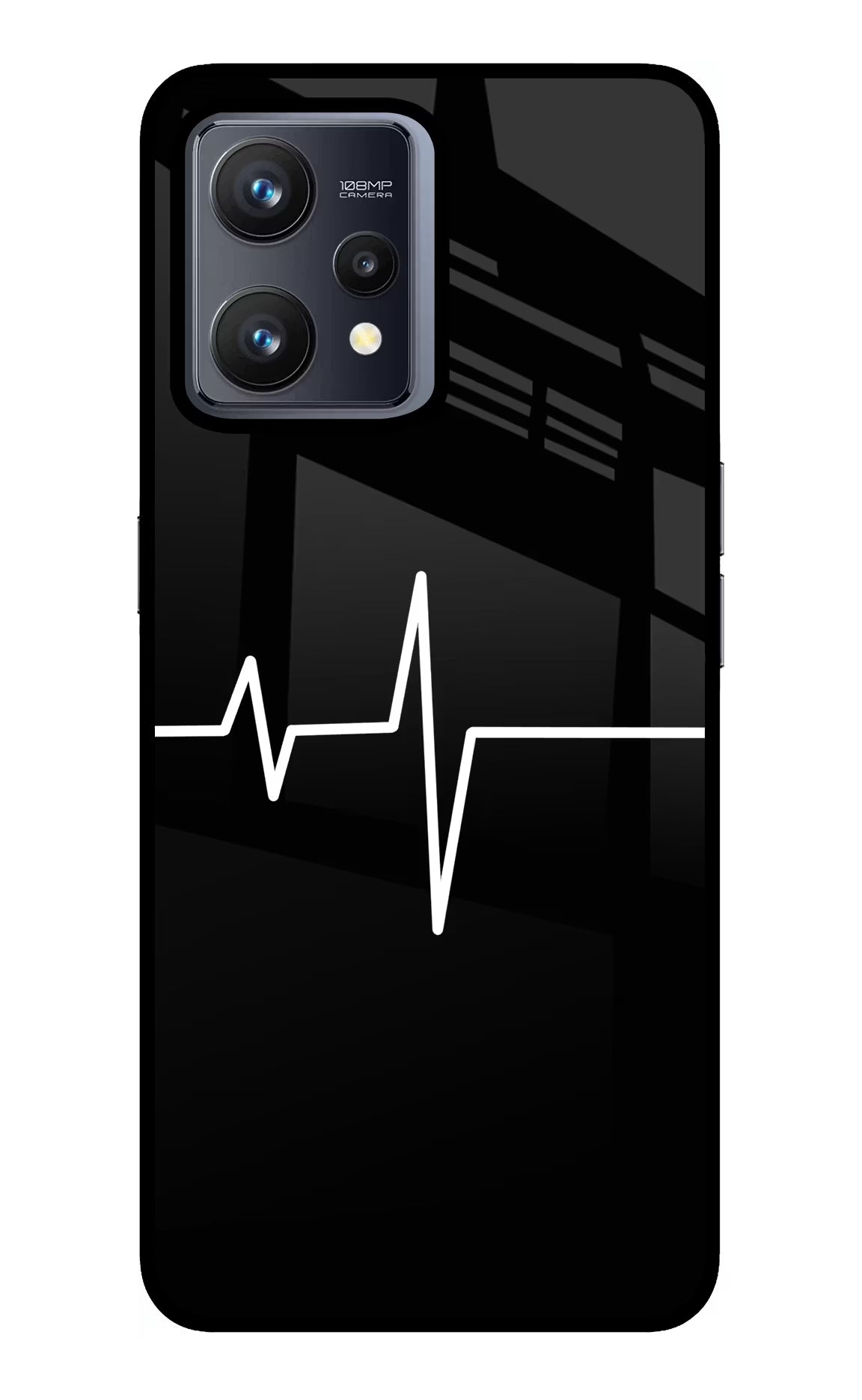 Heart Beats Realme 9 4G Back Cover - Heart Beats Realme 9 4G Glass Case Back Cover by Casekaro Heart Beats Realme 9 4G Glass Case Back Cover by Casekaro