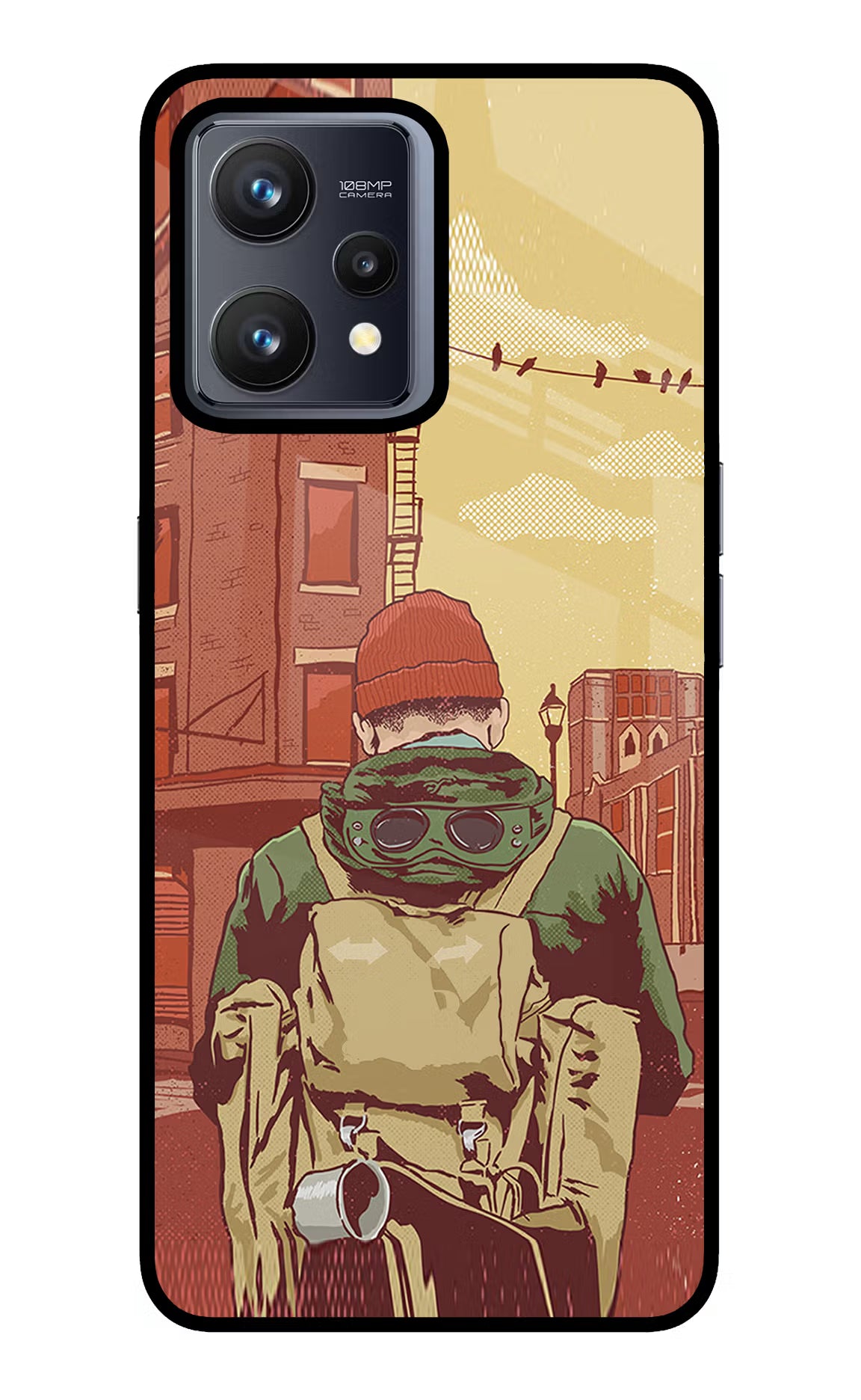 Adventurous Realme 9 4G Back Cover - Adventurous Realme 9 4G Glass Case Back Cover by Casekaro Adventurous Realme 9 4G Glass Case Back Cover by Casekaro