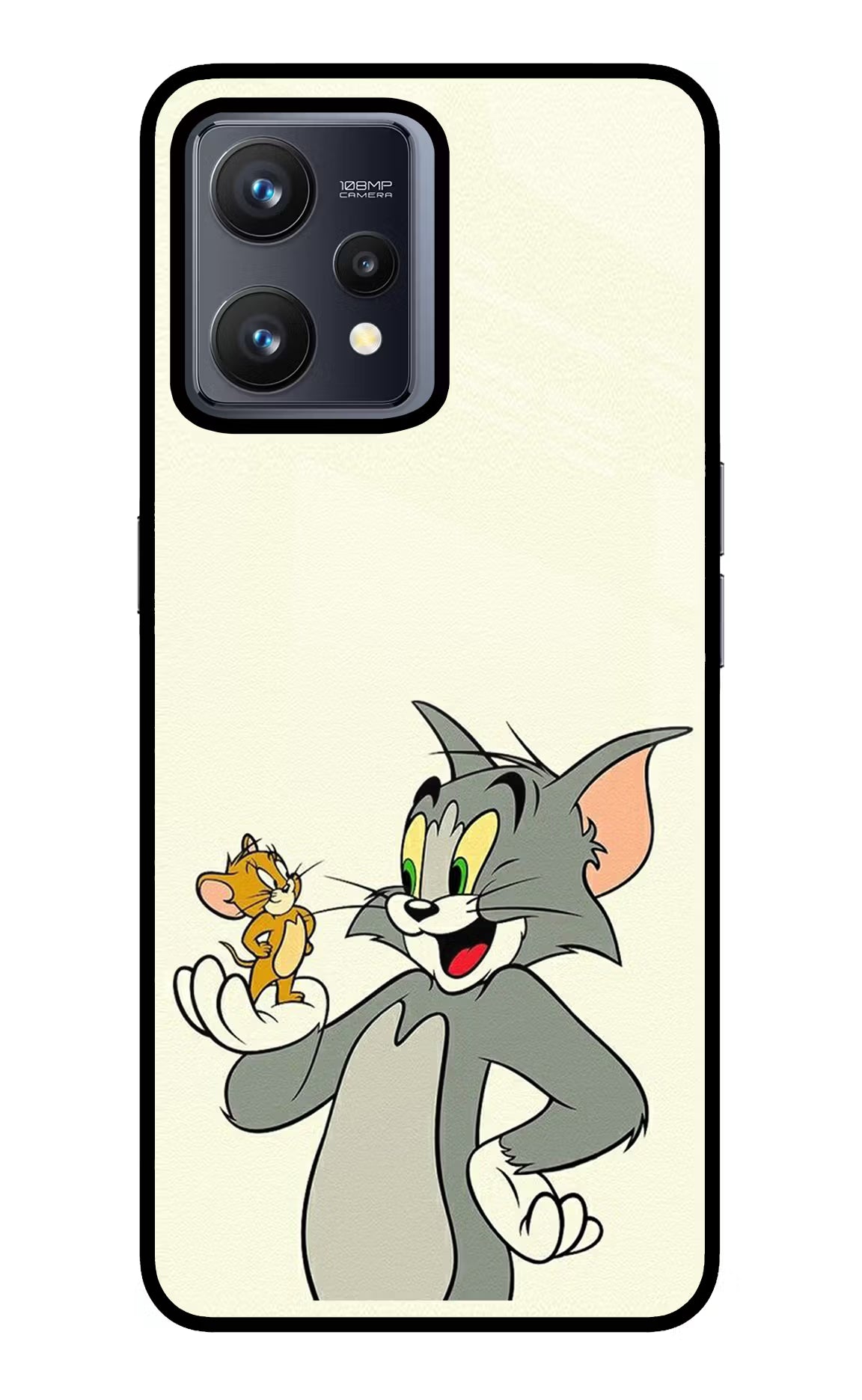 Tom & Jerry Realme 9 4G Back Cover - Tom & Jerry Realme 9 4G Glass Case Back Cover by Casekaro Tom & Jerry Realme 9 4G Glass Case Back Cover by Casekaro