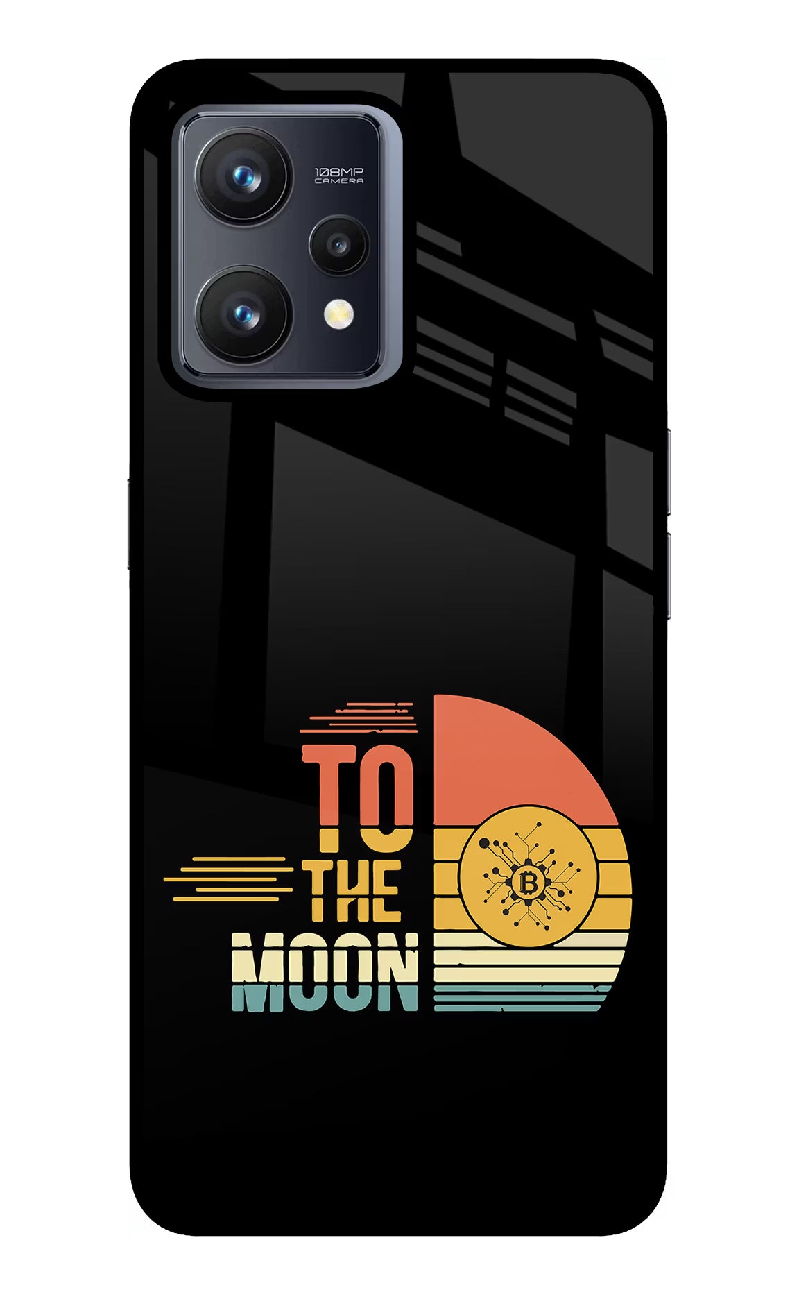 To the Moon Realme 9 4G Back Cover - To the Moon Realme 9 4G Glass Case Back Cover by Casekaro To the Moon Realme 9 4G Glass Case Back Cover by Casekaro