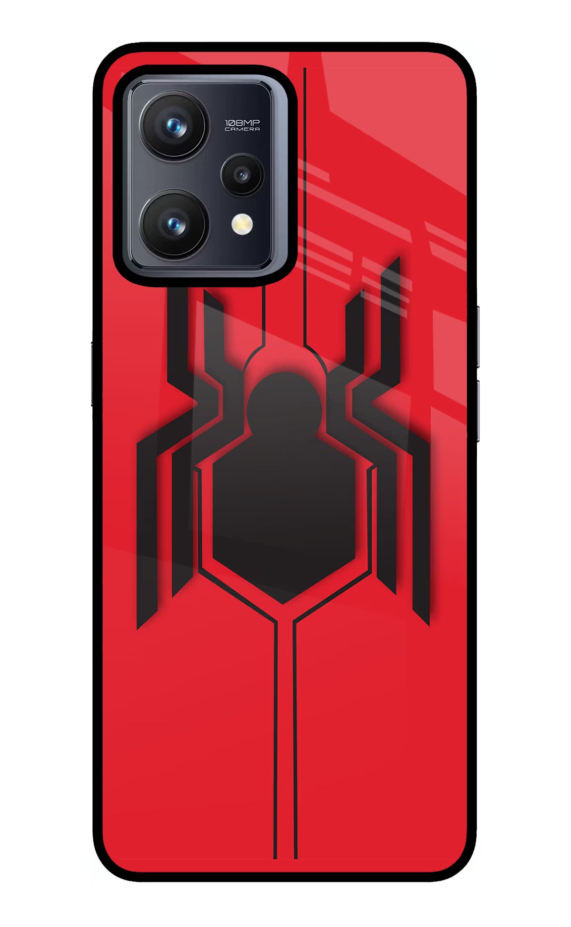 Spider Realme 9 4G Back Cover - Spider Realme 9 4G Glass Case Back Cover by Casekaro Spider Realme 9 4G Glass Case Back Cover by Casekaro