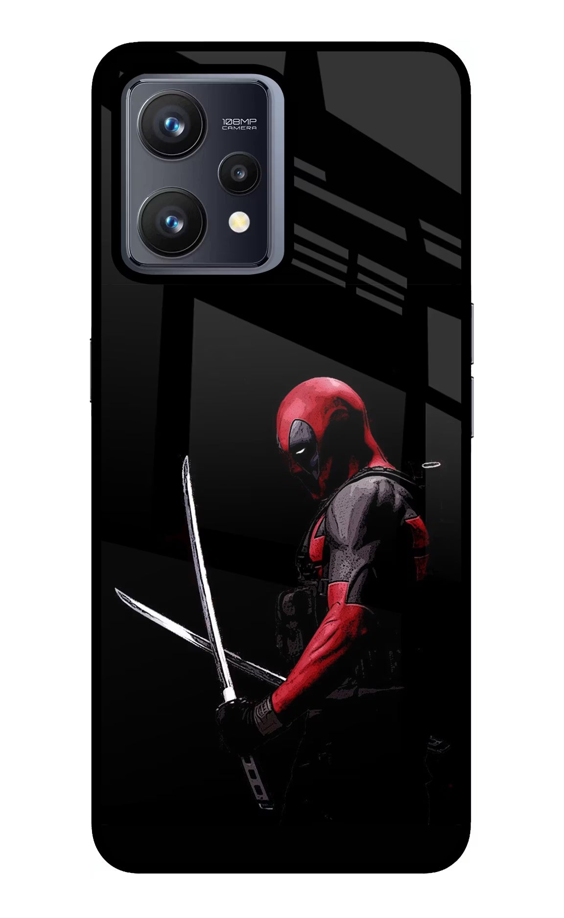 Deadpool Realme 9 4G Back Cover - Deadpool Realme 9 4G Glass Case Back Cover by Casekaro Deadpool Realme 9 4G Glass Case Back Cover by Casekaro