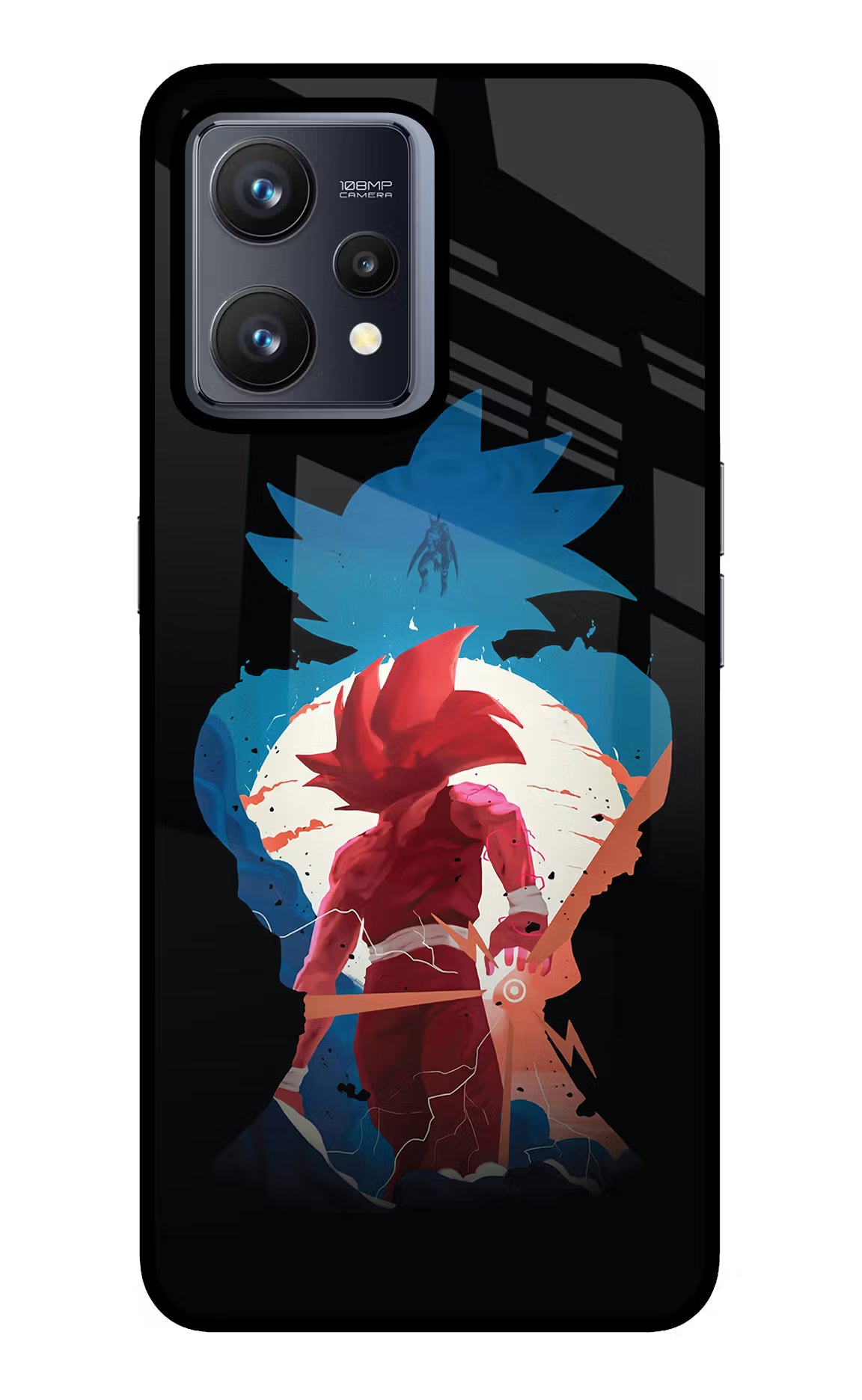 Goku Realme 9 4G Back Cover - Goku Realme 9 4G Glass Case Back Cover by Casekaro Goku Realme 9 4G Glass Case Back Cover by Casekaro