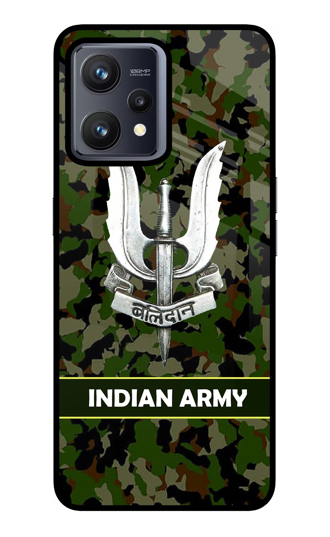 Balidan Indian Logo Realme 9 4G Back Cover - Balidan Indian Logo Realme 9 4G Glass Case Back Cover by Casekaro Balidan Indian Logo Realme 9 4G Glass Case Back Cover by Casekaro