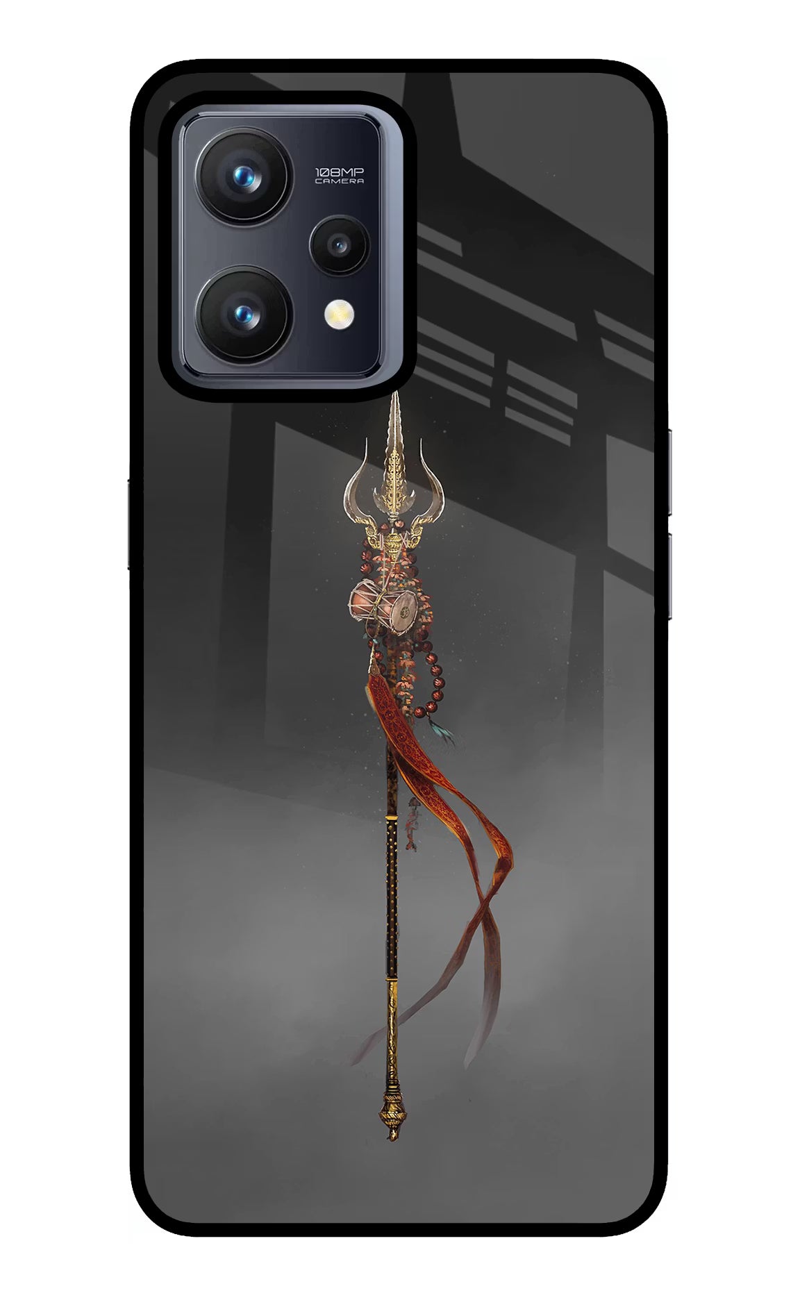 Shiv Trishul Realme 9 4G Glass Case - Shiv Trishul Realme 9 4G Glass Case Shiv Trishul Realme 9 4G Glass Case
