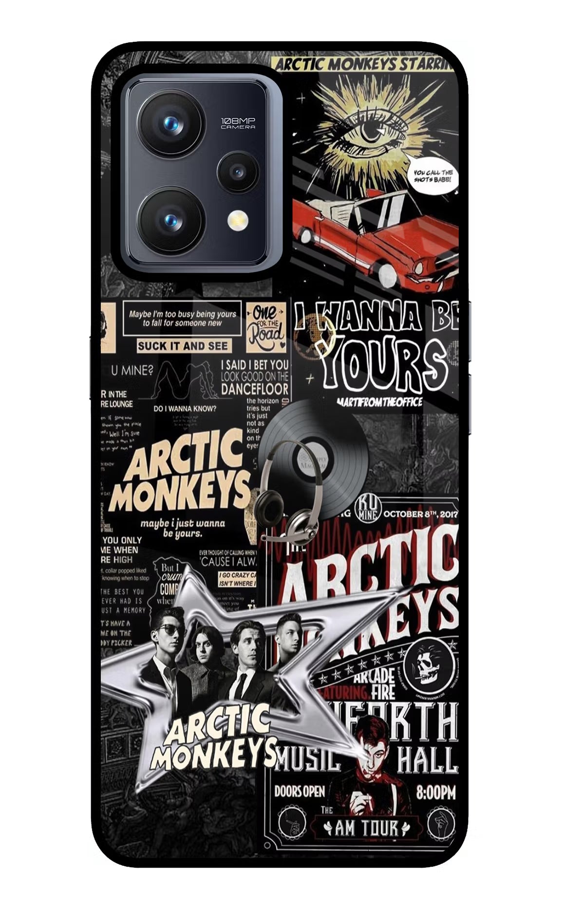 Arctic Monkeys Realme 9 4G Back Cover - Arctic Monkeys Realme 9 4G Glass Case Back Cover by Casekaro Arctic Monkeys Realme 9 4G Glass Case Back Cover by Casekaro
