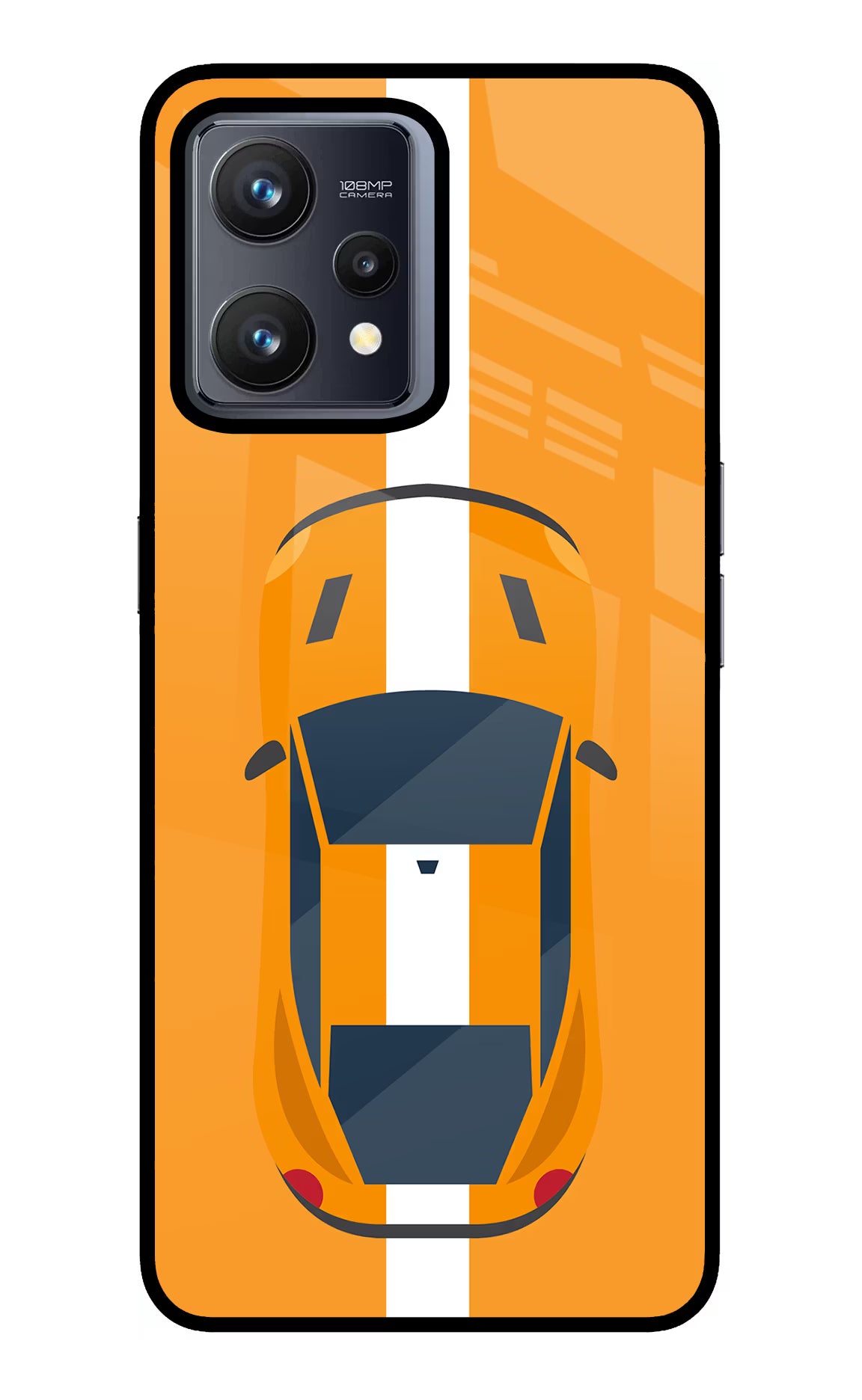 Highway Pursuit Realme 9 4G Back Cover - Highway Pursuit Realme 9 4G Glass Case Back Cover by Casekaro Highway Pursuit Realme 9 4G Glass Case Back Cover by Casekaro