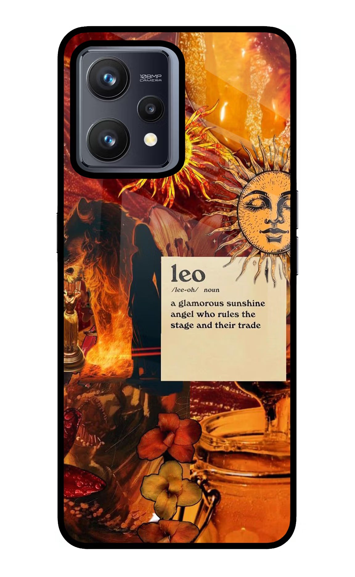 Leo Zodiac Realme 9 4G Back Cover - Leo Zodiac Realme 9 4G Glass Case Back Cover by Casekaro Leo Zodiac Realme 9 4G Glass Case Back Cover by Casekaro