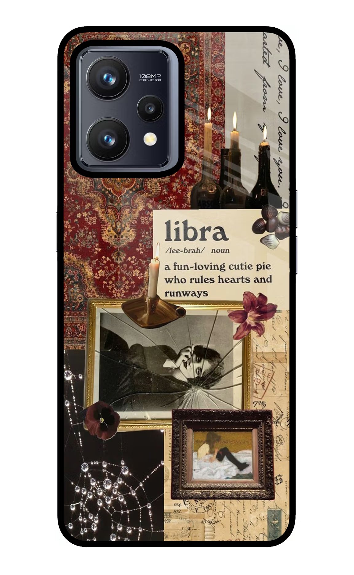 Libra Zodiac Realme 9 4G Back Cover - Libra Zodiac Realme 9 4G Glass Case Back Cover by Casekaro Libra Zodiac Realme 9 4G Glass Case Back Cover by Casekaro