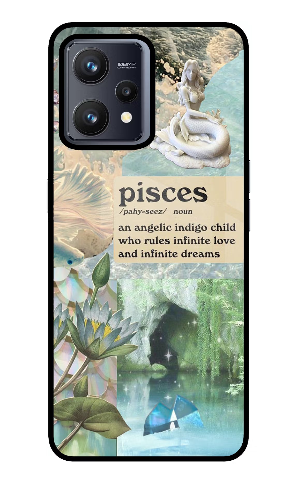 Pisces Zodiac Realme 9 4G Back Cover - Pisces Zodiac Realme 9 4G Glass Case Back Cover by Casekaro Pisces Zodiac Realme 9 4G Glass Case Back Cover by Casekaro