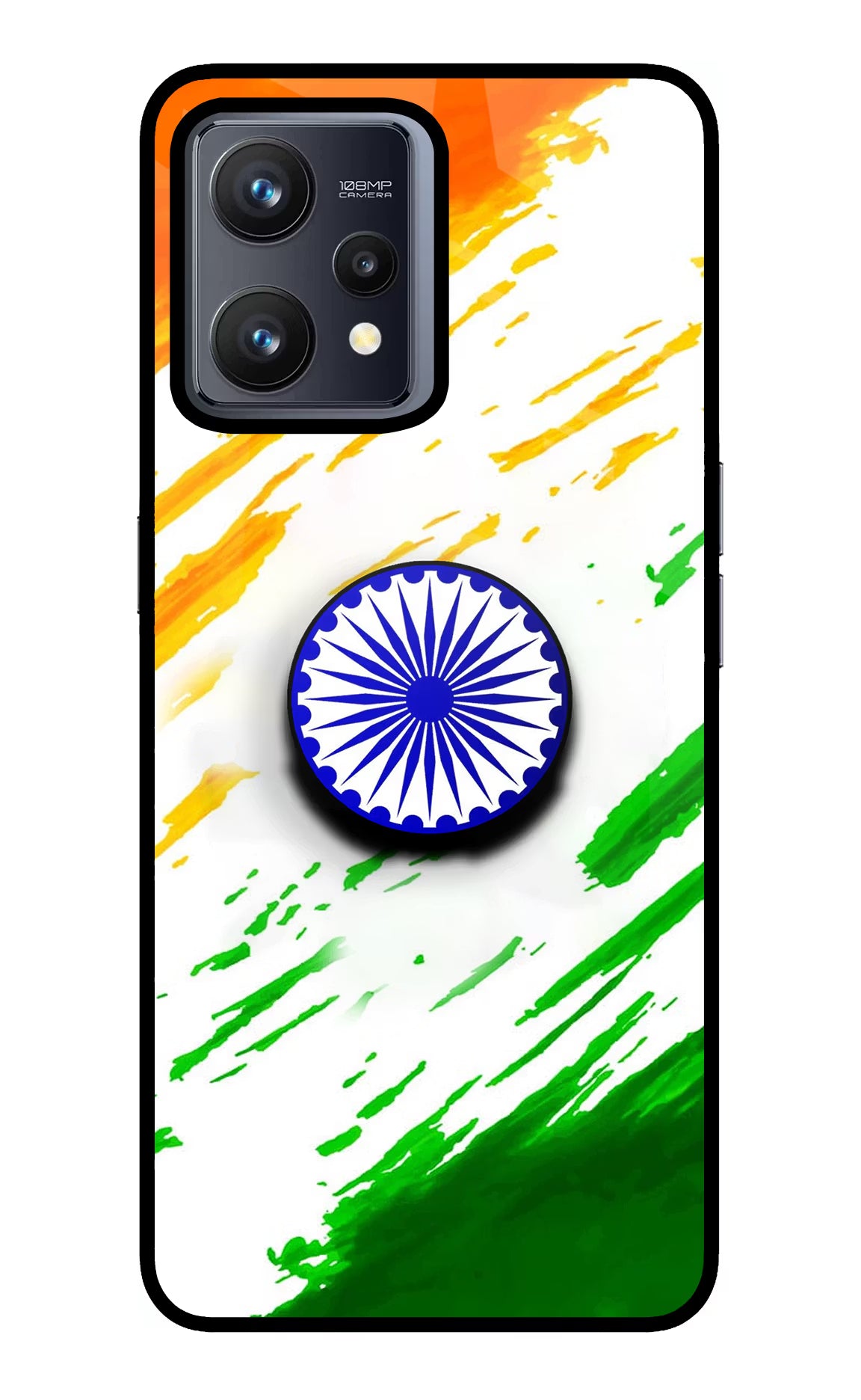 Indian Flag Ashoka Chakra Realme 9 4G Pop Case - Indian Flag Ashoka Chakra Realme 9 4G Pop Case by Casekaro Indian Flag Ashoka Chakra Realme 9 4G Pop Case by Casekaro