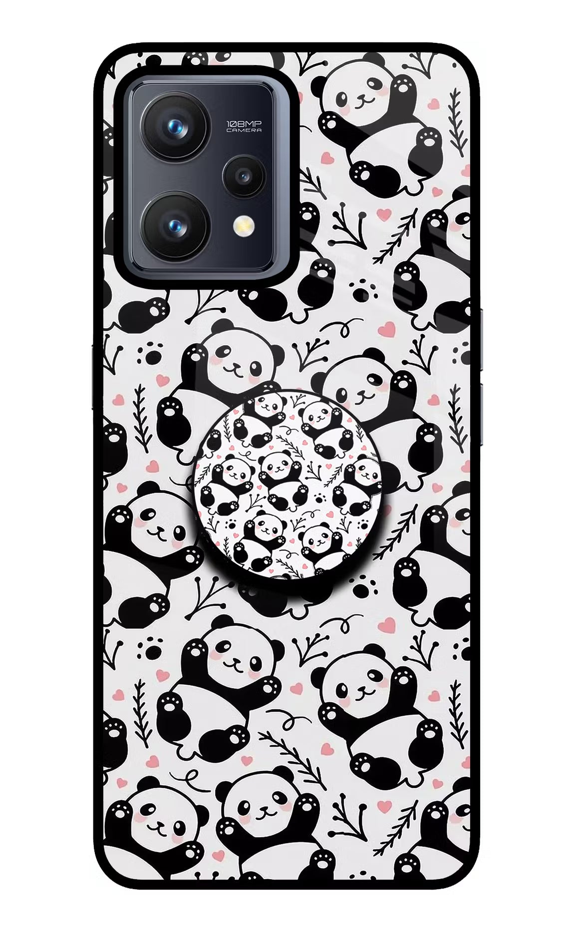 Cute Panda Realme 9 4G Pop Case - Cute Panda Realme 9 4G Pop Case by Casekaro Cute Panda Realme 9 4G Pop Case by Casekaro