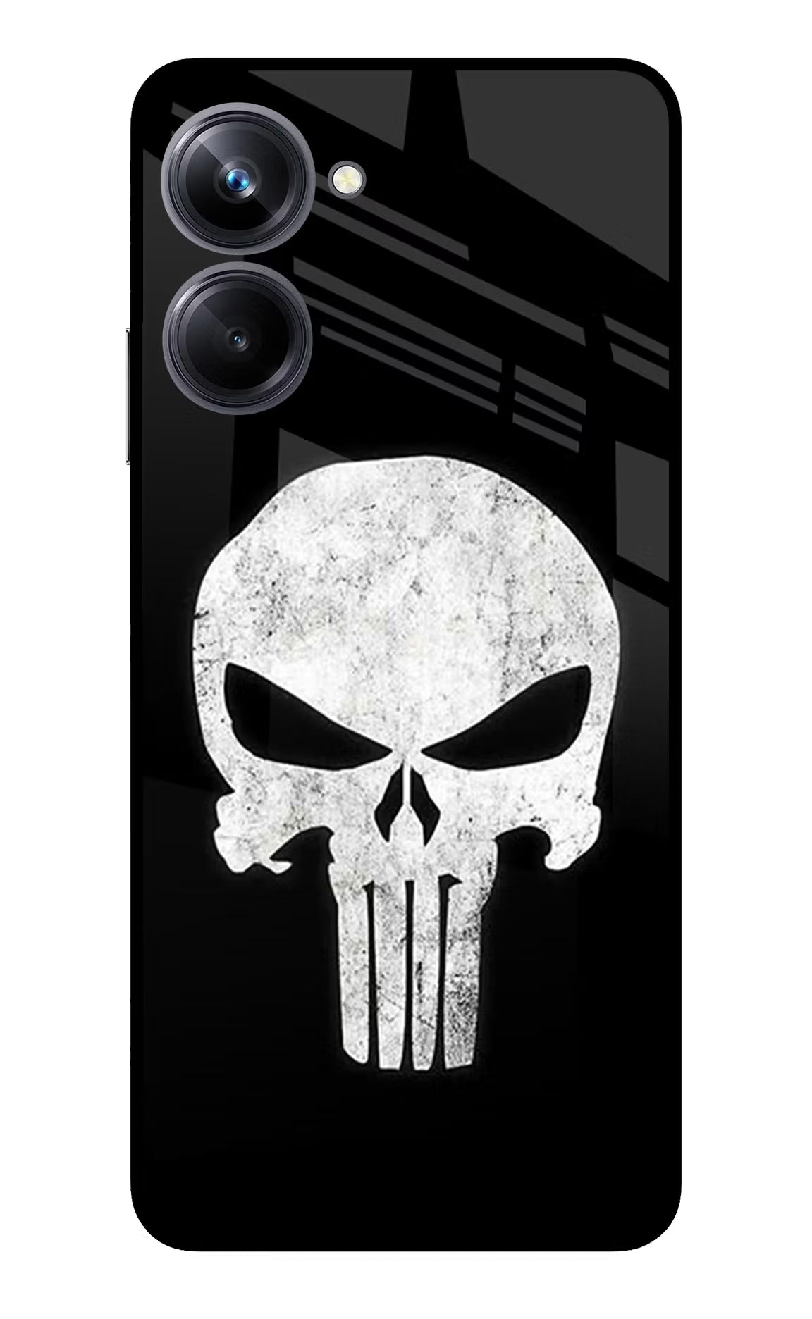 Punisher Skull Realme 10 Pro 5G Glass Case - Punisher Skull Realme 10 Pro 5G Glass Case Punisher Skull Realme 10 Pro 5G Glass Case