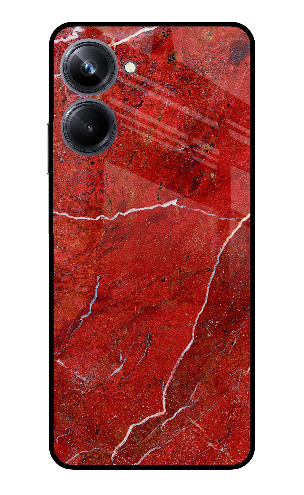 Red Marble Design Realme 10 Pro 5G Back Cover - Red Marble Design Realme 10 Pro 5G Glass Case Back Cover by Casekaro Red Marble Design Realme 10 Pro 5G Glass Case Back Cover by Casekaro