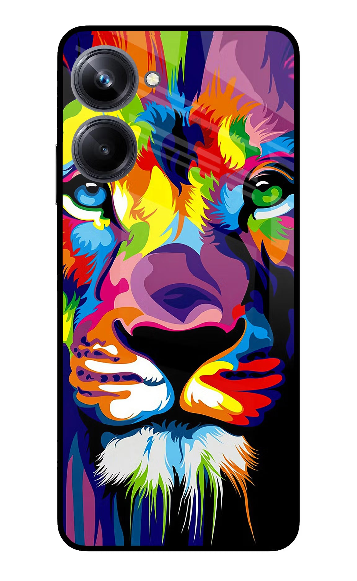 Lion Realme 10 Pro 5G Back Cover - Lion Realme 10 Pro 5G Glass Case Back Cover by Casekaro Lion Realme 10 Pro 5G Glass Case Back Cover by Casekaro