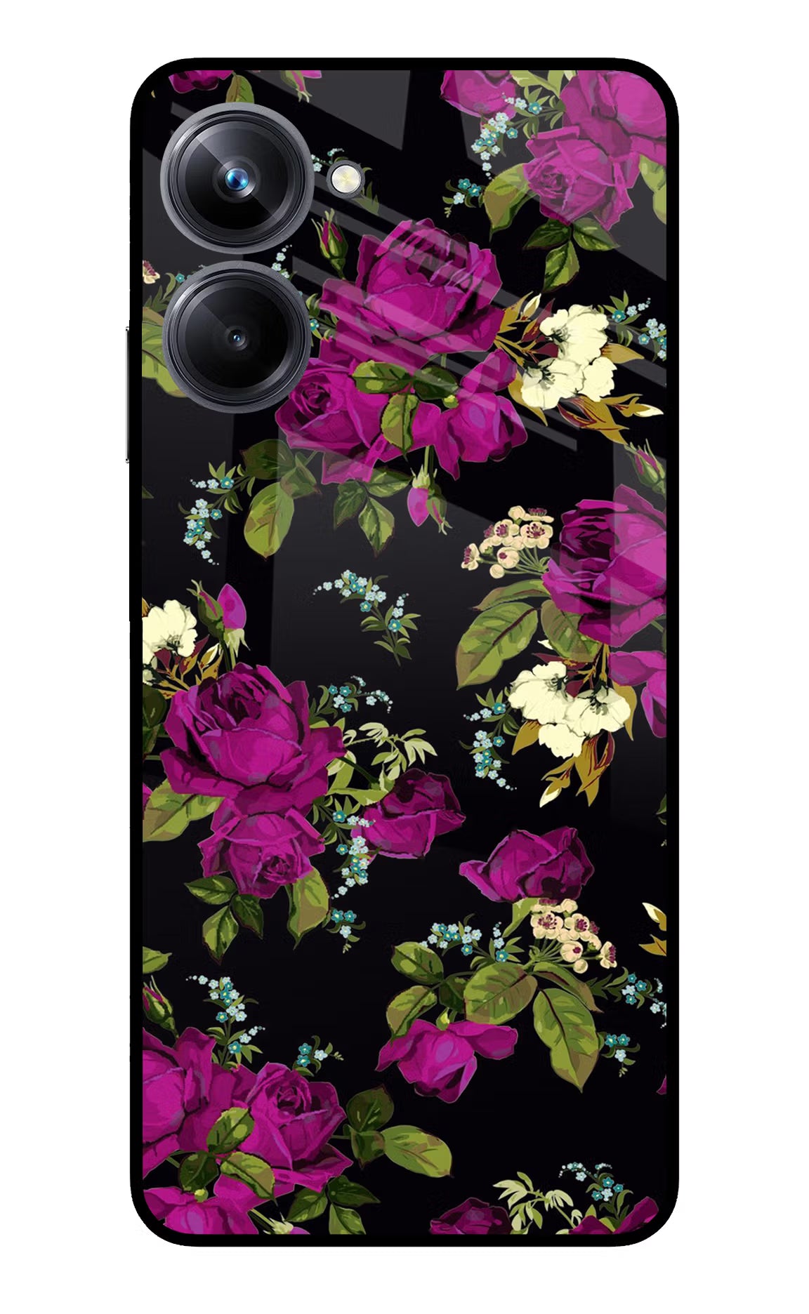 Flowers Realme 10 Pro 5G Glass Case - Flowers Realme 10 Pro 5G Glass Case Flowers Realme 10 Pro 5G Glass Case