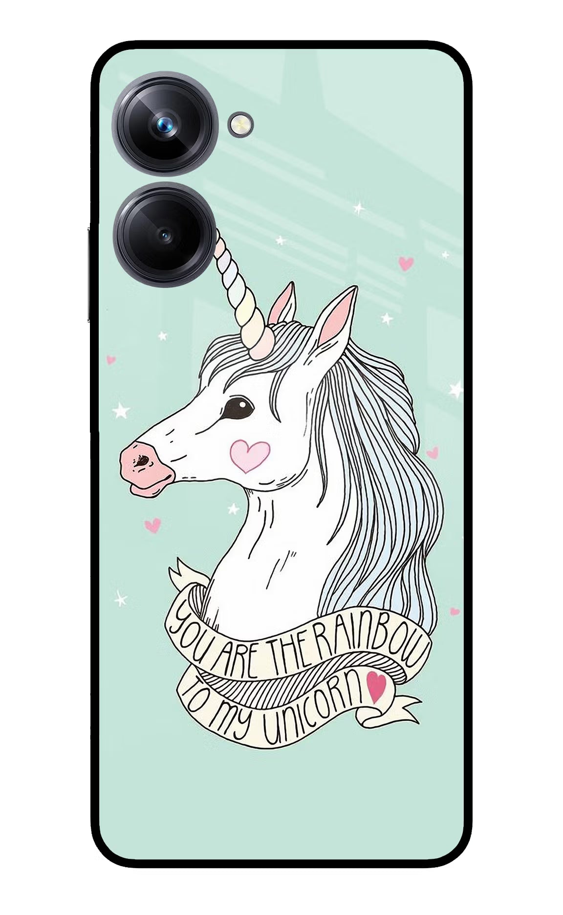 Unicorn Wallpaper Realme 10 Pro 5G Back Cover - Unicorn Wallpaper Realme 10 Pro 5G Glass Case Back Cover by Casekaro Unicorn Wallpaper Realme 10 Pro 5G Glass Case Back Cover by Casekaro