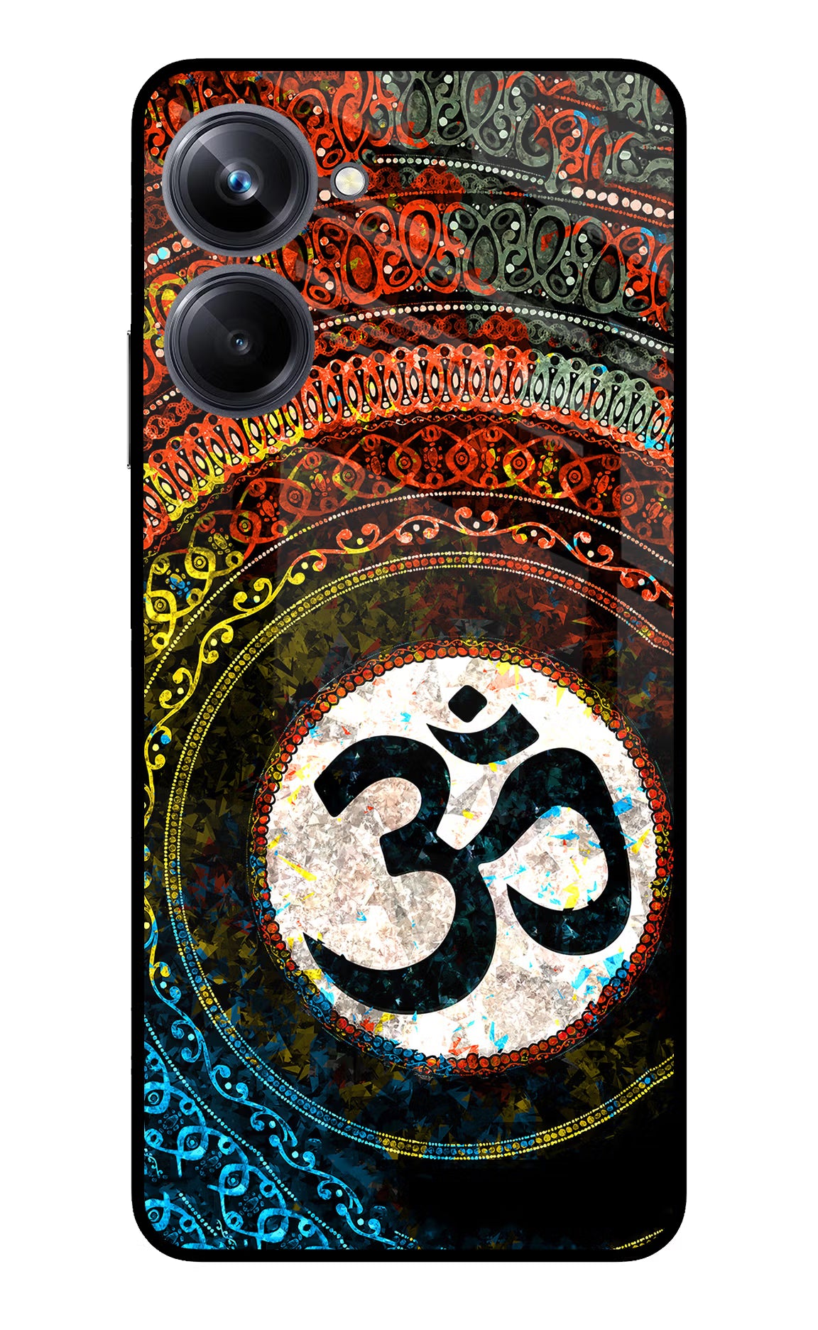 Om Cultural Realme 10 Pro 5G Glass Case - Om Cultural Realme 10 Pro 5G Glass Case Om Cultural Realme 10 Pro 5G Glass Case