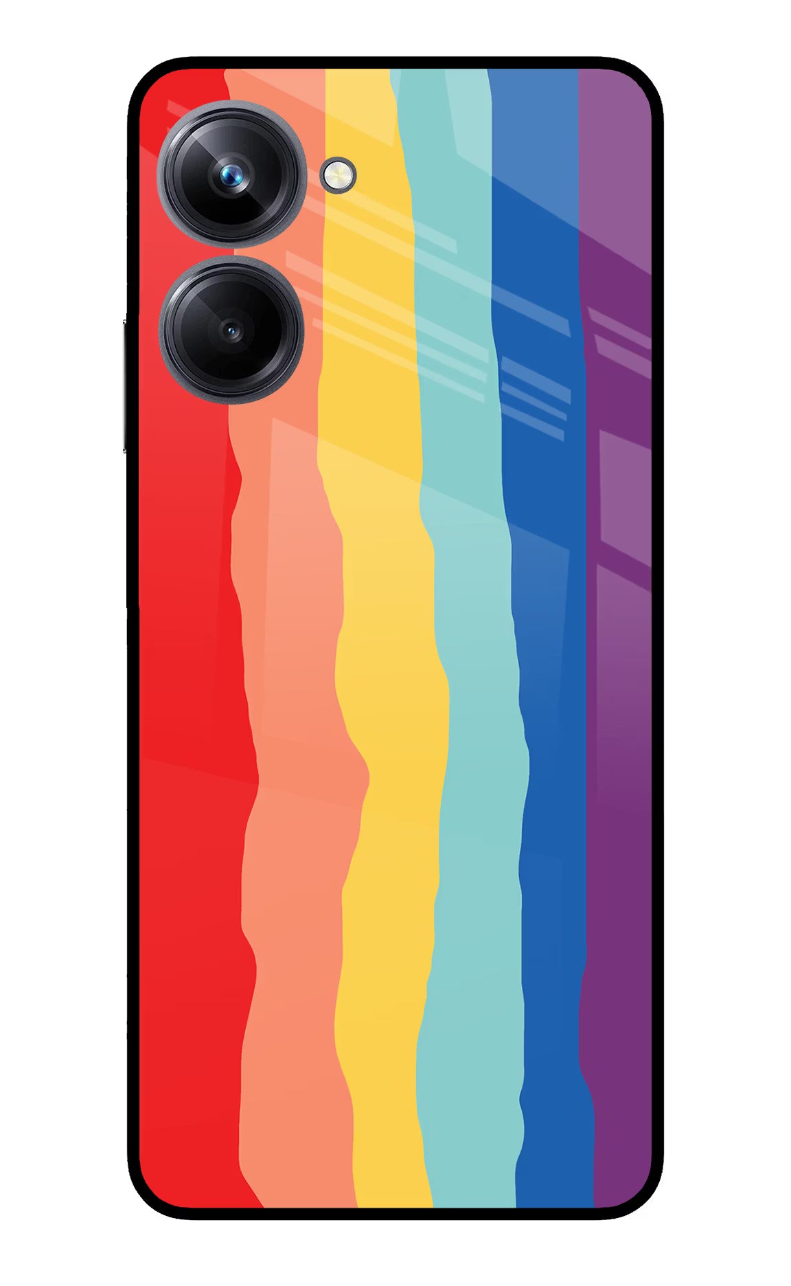 Rainbow Realme 10 Pro 5G Glass Case - Rainbow Realme 10 Pro 5G Glass Case Rainbow Realme 10 Pro 5G Glass Case