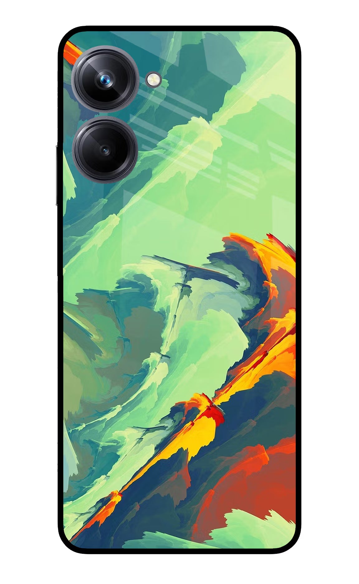 Paint Art Realme 10 Pro 5G Back Cover - Paint Art Realme 10 Pro 5G Glass Case Back Cover by Casekaro Paint Art Realme 10 Pro 5G Glass Case Back Cover by Casekaro