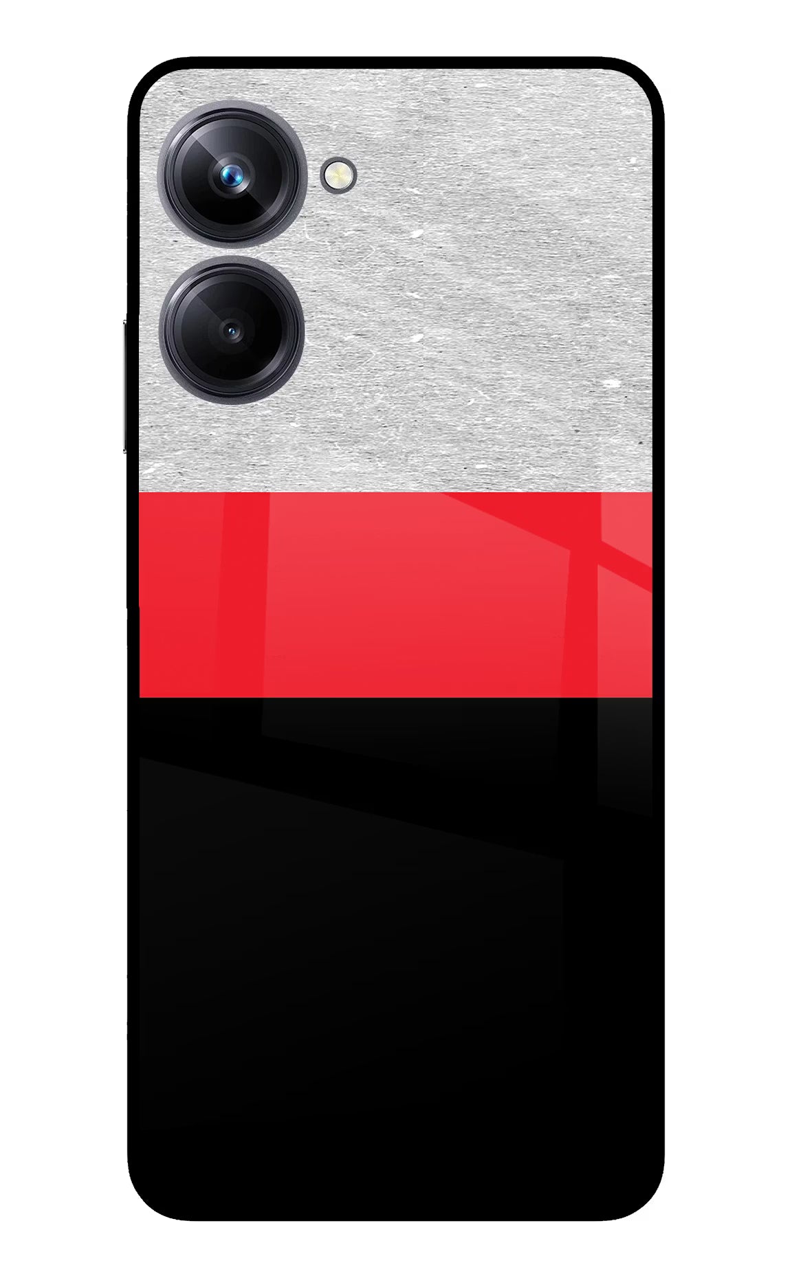 Tri Color Pattern Realme 10 Pro 5G Glass Case - Tri Color Pattern Realme 10 Pro 5G Glass Case Tri Color Pattern Realme 10 Pro 5G Glass Case