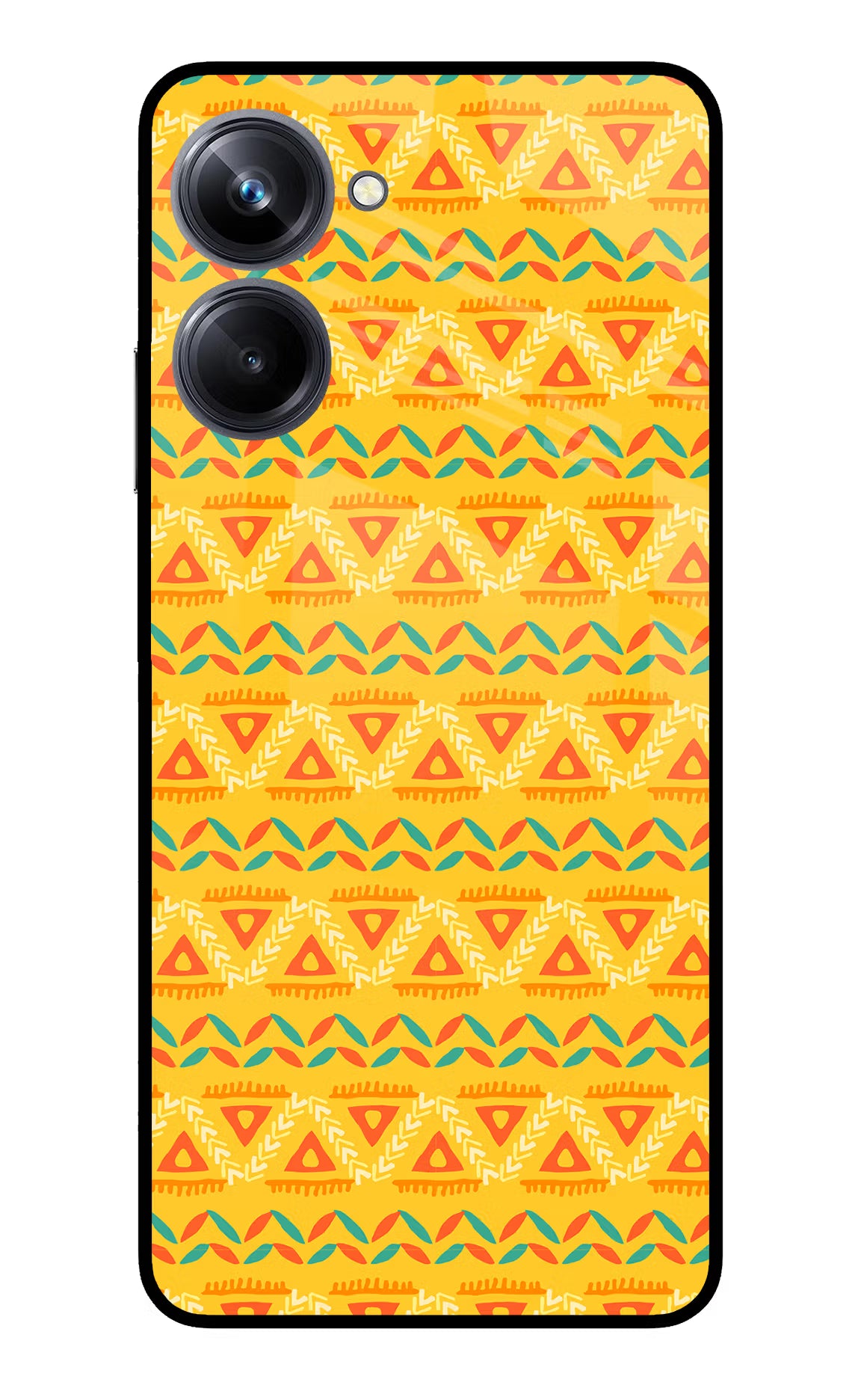 Tribal Pattern Realme 10 Pro 5G Back Cover - Tribal Pattern Realme 10 Pro 5G Glass Case Back Cover by Casekaro Tribal Pattern Realme 10 Pro 5G Glass Case Back Cover by Casekaro