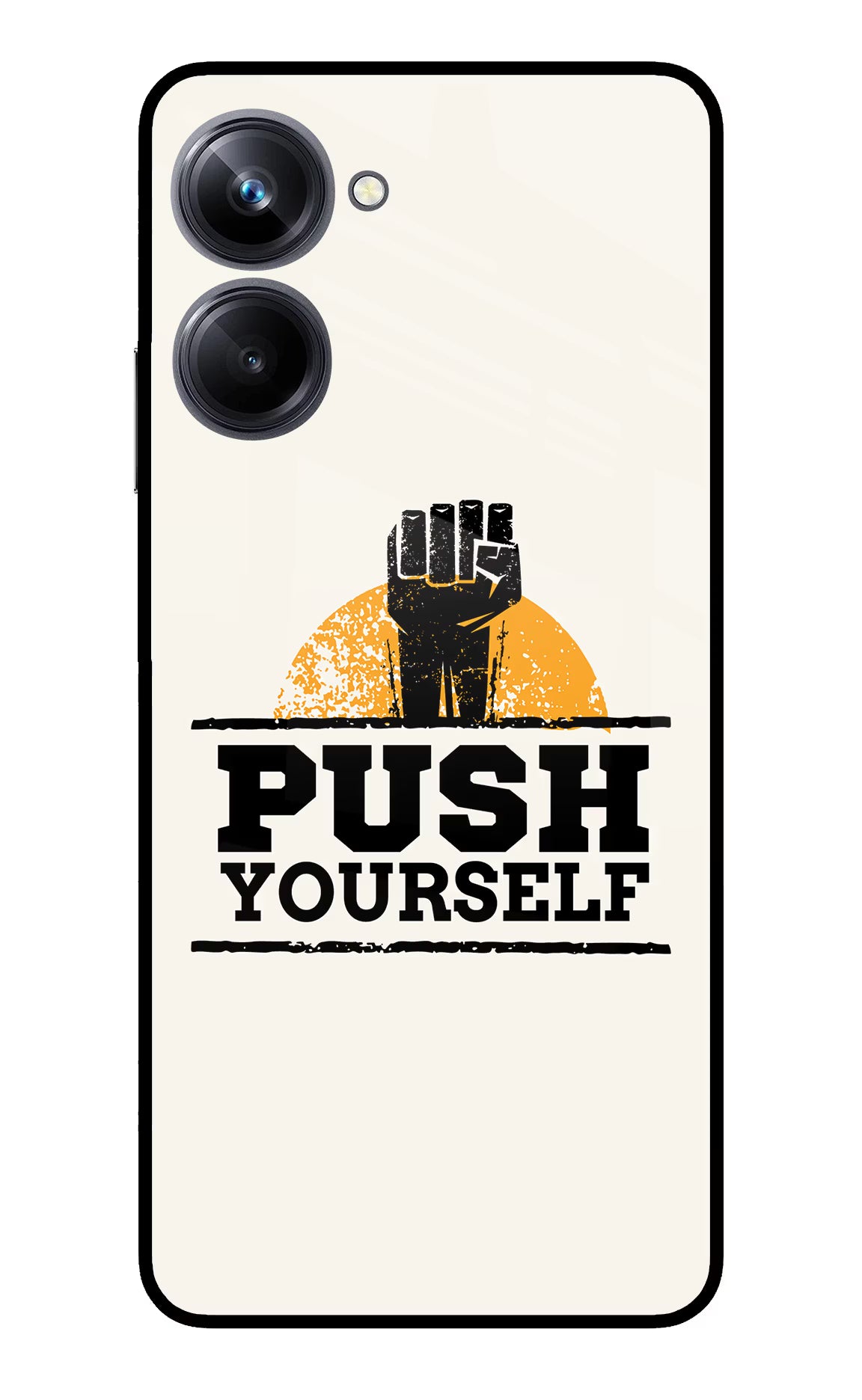 Push Yourself Realme 10 Pro 5G Glass Case - Push Yourself Realme 10 Pro 5G Glass Case Push Yourself Realme 10 Pro 5G Glass Case