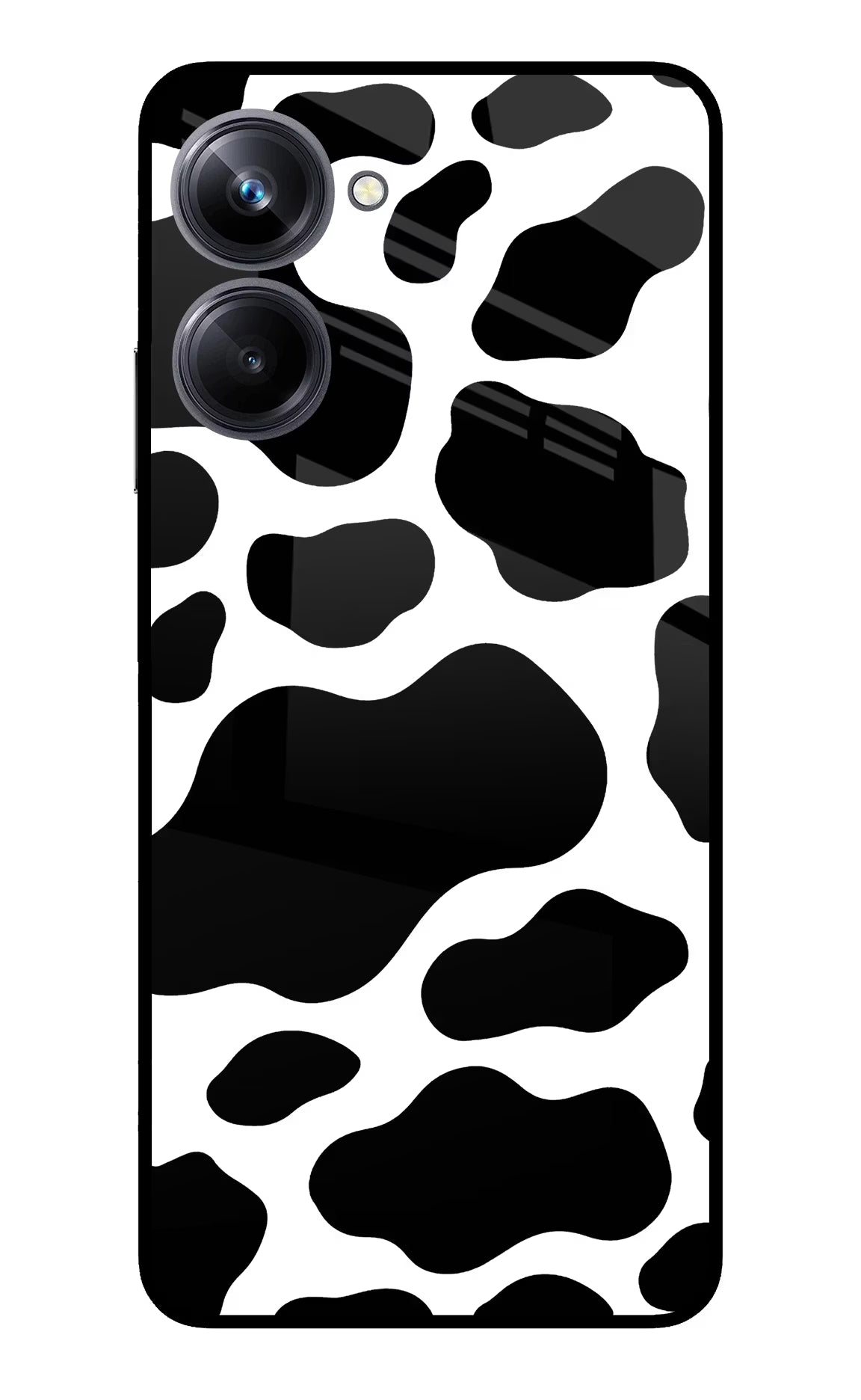 Cow Spots Realme 10 Pro 5G Back Cover - Cow Spots Realme 10 Pro 5G Glass Case Back Cover by Casekaro Cow Spots Realme 10 Pro 5G Glass Case Back Cover by Casekaro