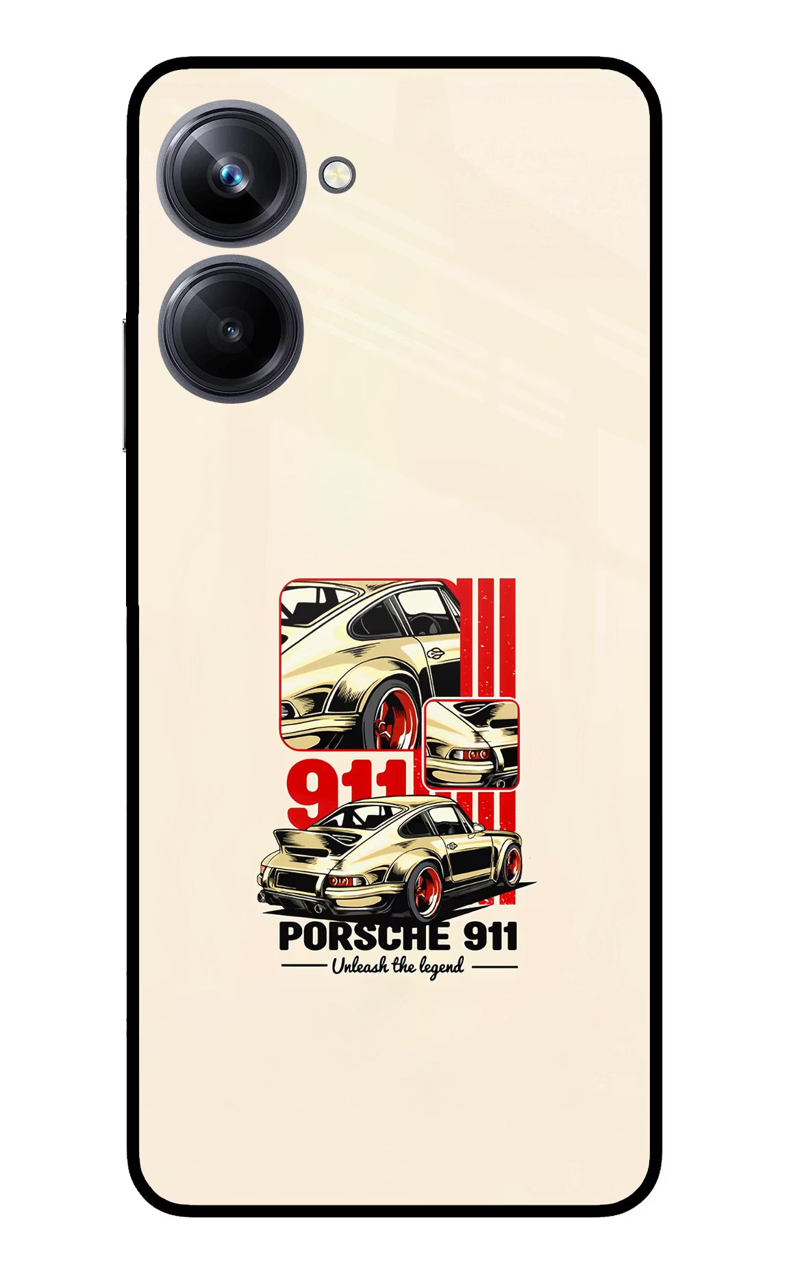 Classic Porsche 911 Realme 10 Pro 5G Back Cover - Classic Porsche 911 Realme 10 Pro 5G Glass Case Back Cover by Casekaro Classic Porsche 911 Realme 10 Pro 5G Glass Case Back Cover by Casekaro