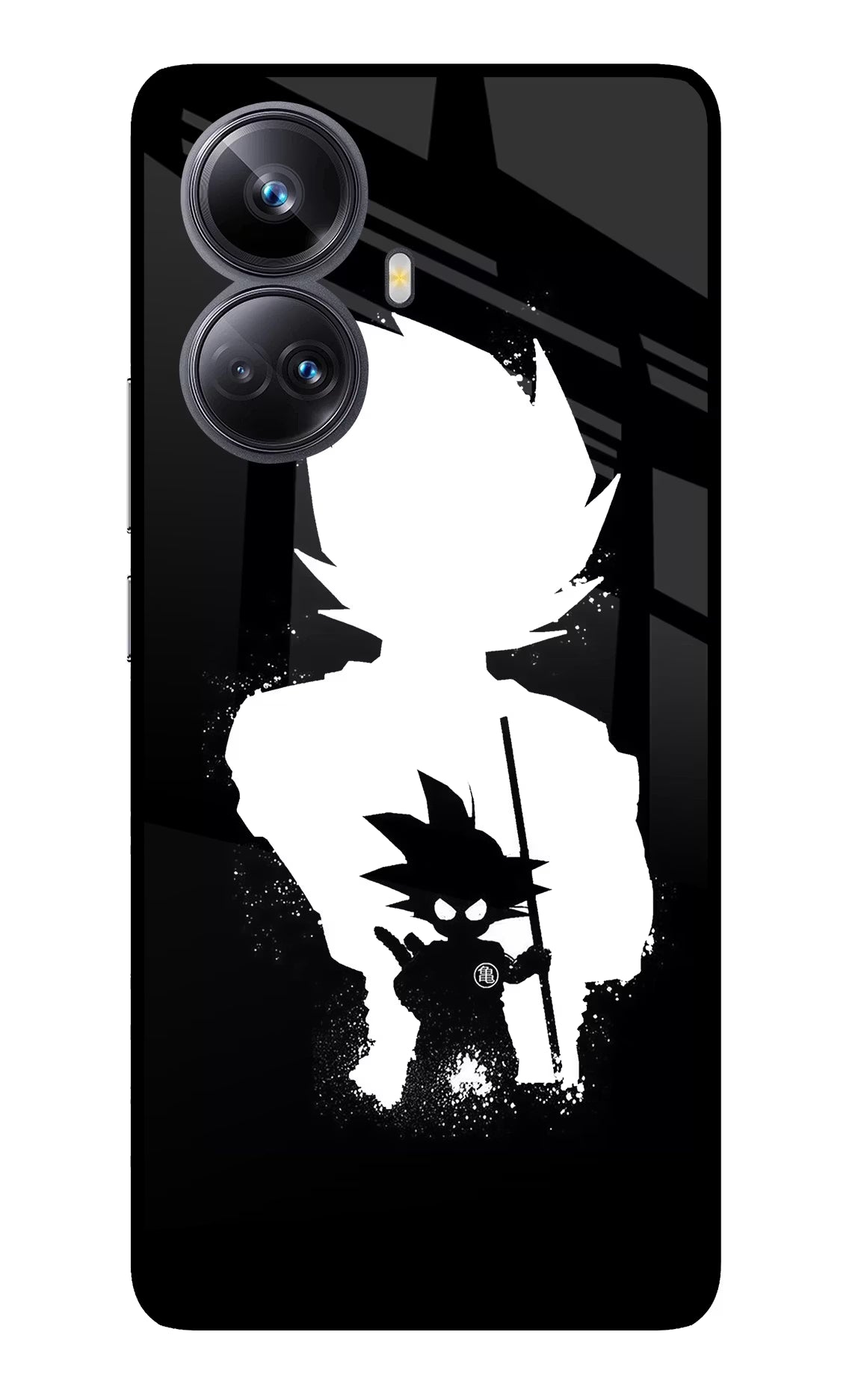 Goku Shadow Realme 10 Pro+ 5G Glass Case - Goku Shadow Realme 10 Pro+ 5G Glass Case Goku Shadow Realme 10 Pro+ 5G Glass Case