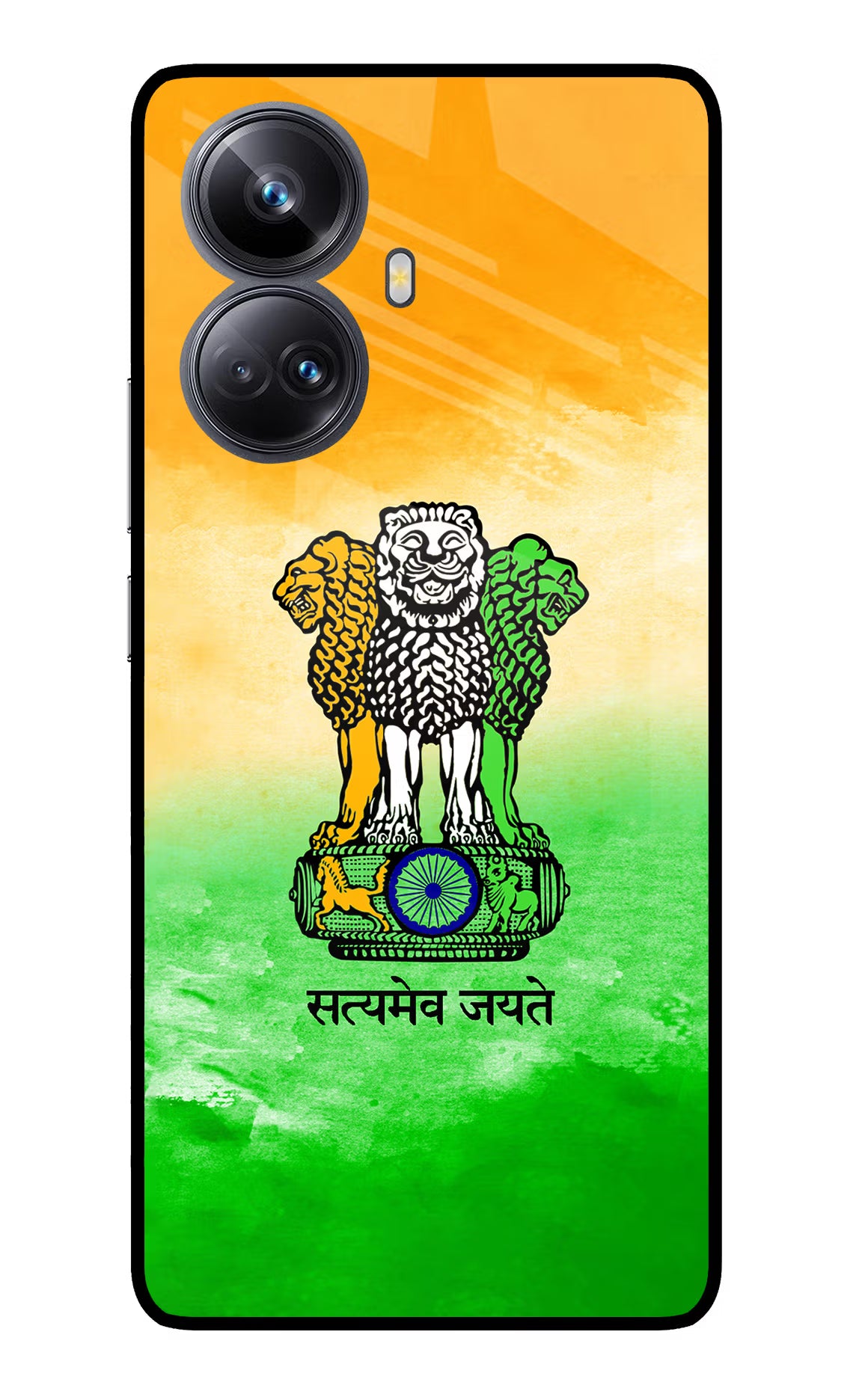 Satyamev Jayate Flag Realme 10 Pro+ 5G Glass Case - Satyamev Jayate Flag Realme 10 Pro+ 5G Glass Case Satyamev Jayate Flag Realme 10 Pro+ 5G Glass Case