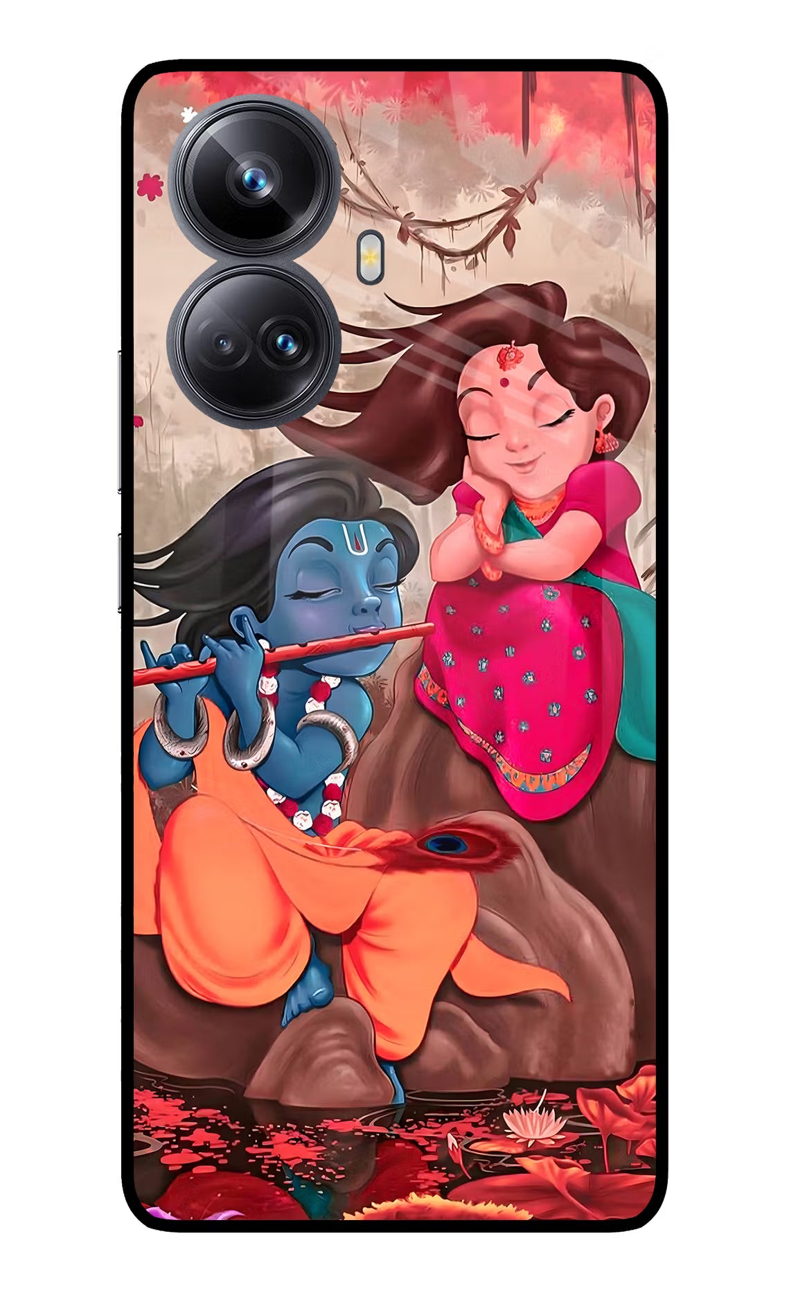 Radhe Krishna Realme 10 Pro+ 5G Glass Case - Radhe Krishna Realme 10 Pro+ 5G Glass Case Radhe Krishna Realme 10 Pro+ 5G Glass Case