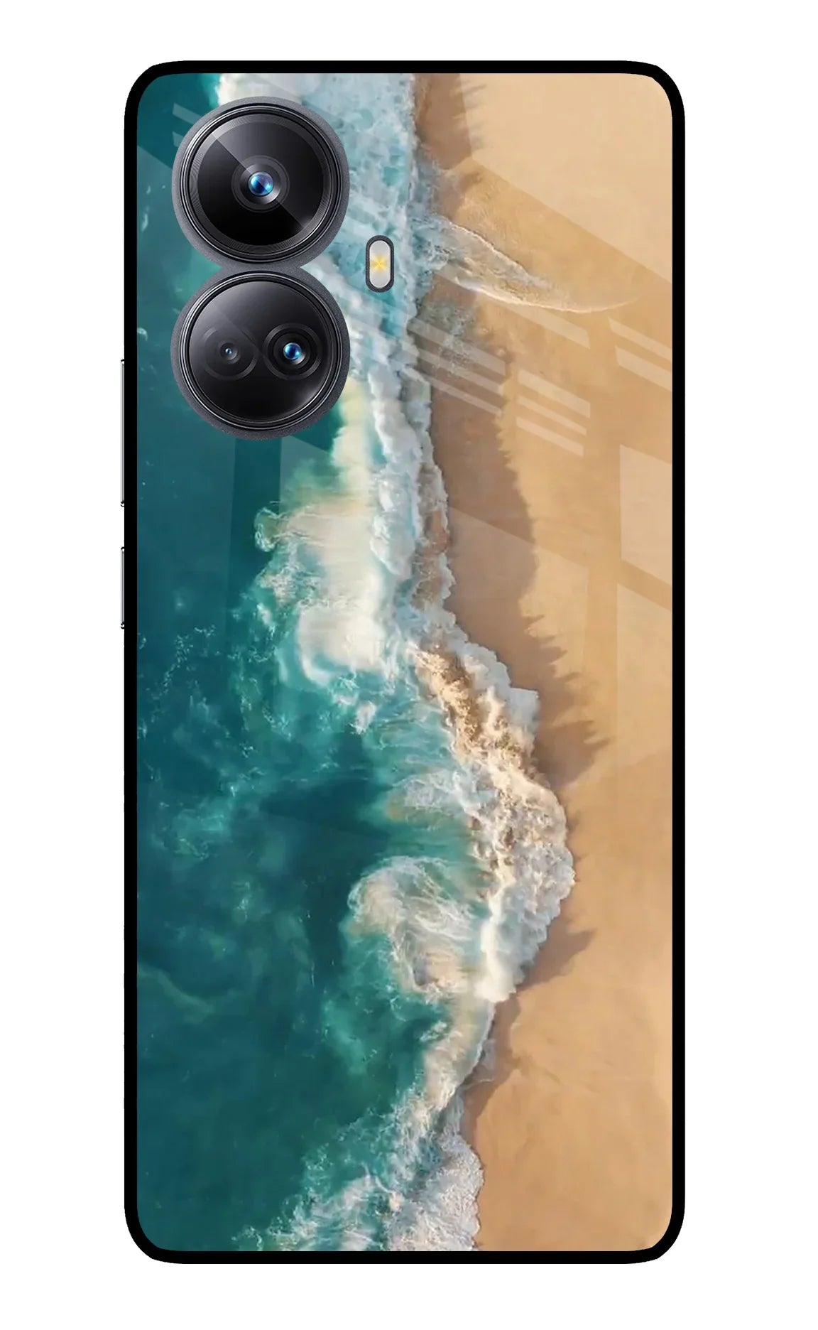 Ocean Beach Realme 10 Pro+ 5G Glass Case - Ocean Beach Realme 10 Pro+ 5G Glass Case Ocean Beach Realme 10 Pro+ 5G Glass Case